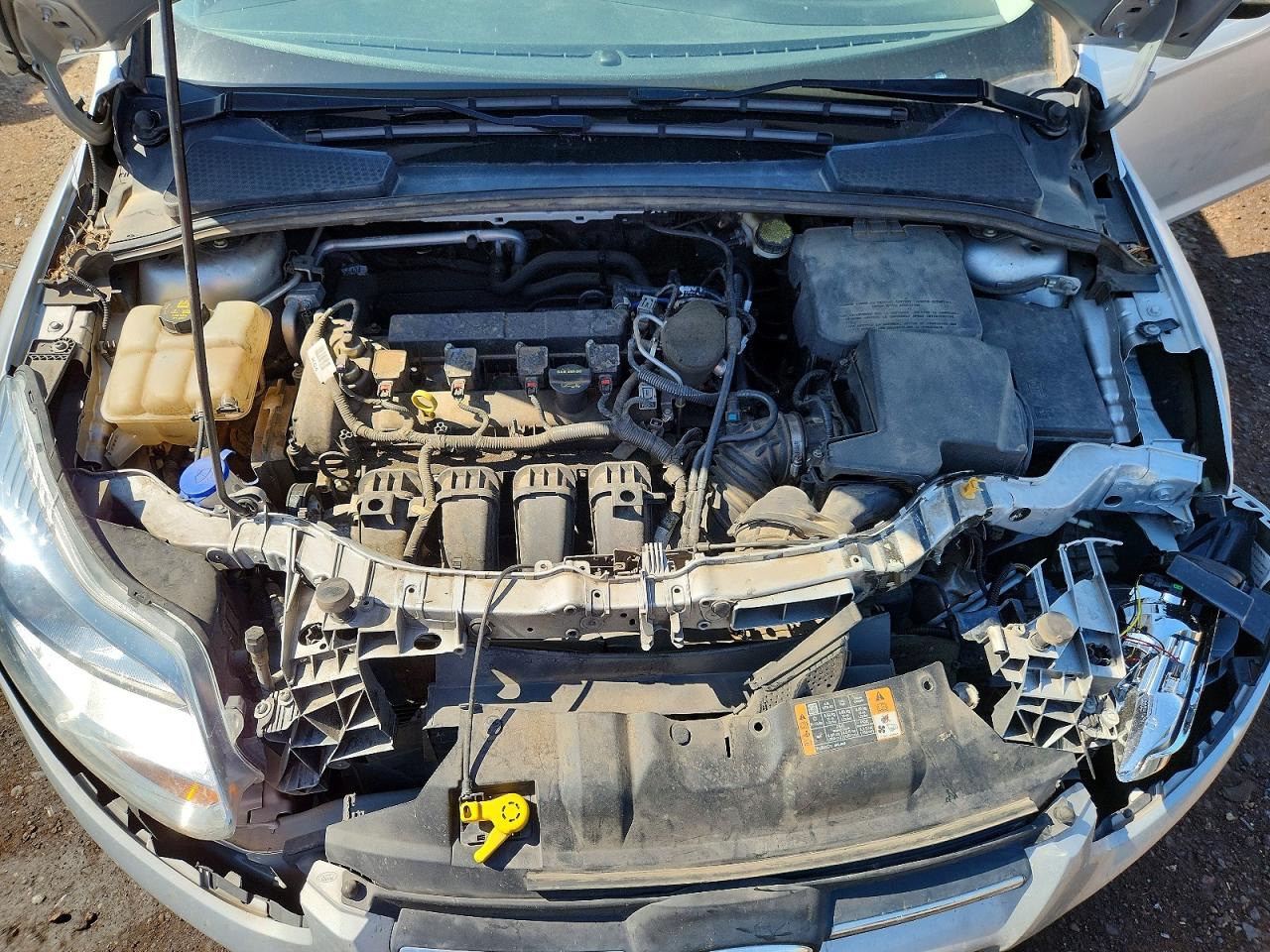 2014 Ford Focus Se Silver vin: 1FADP3F26EL375197