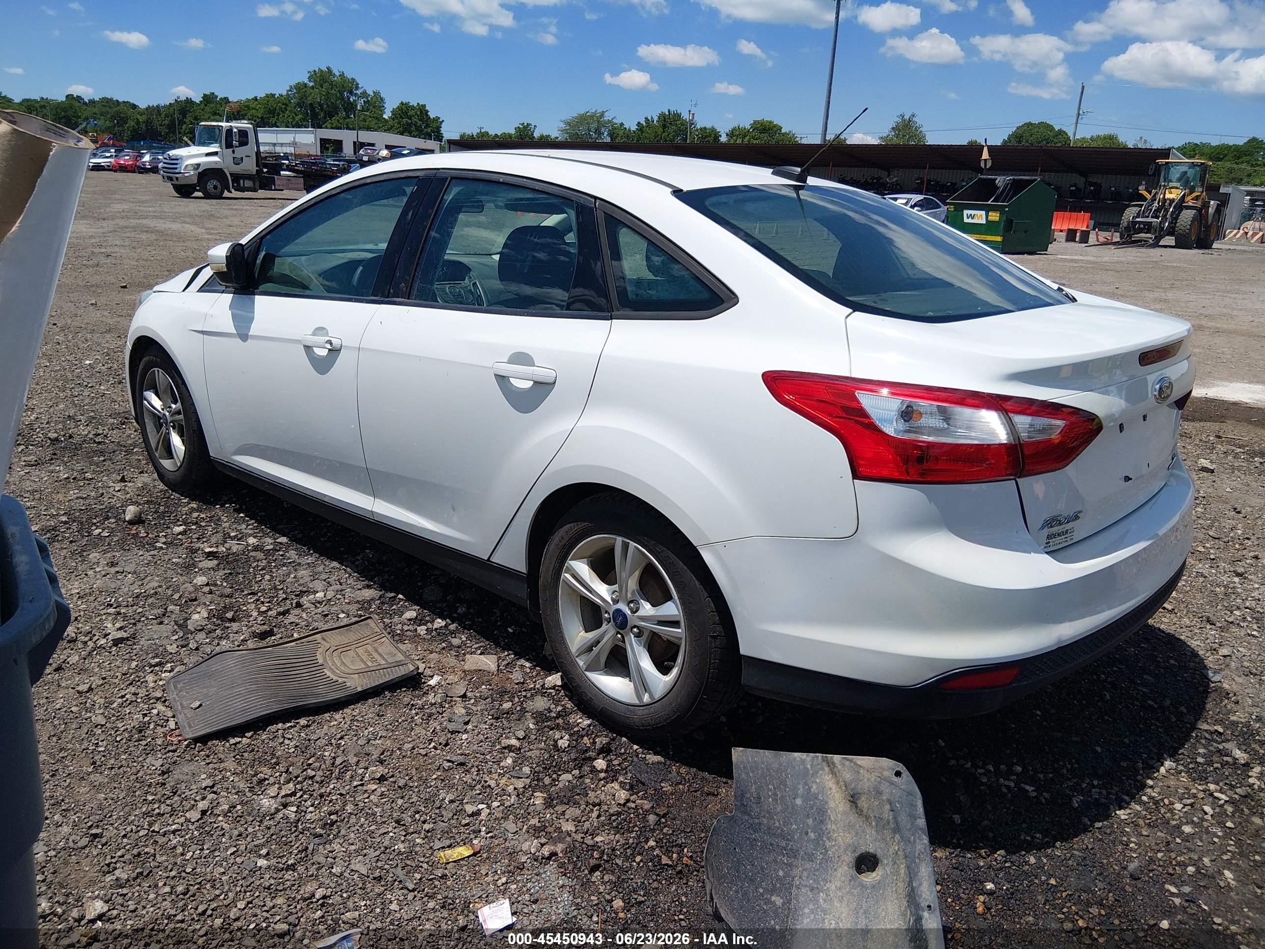 2014 Ford Focus Se White vin: 1FADP3F26EL405380