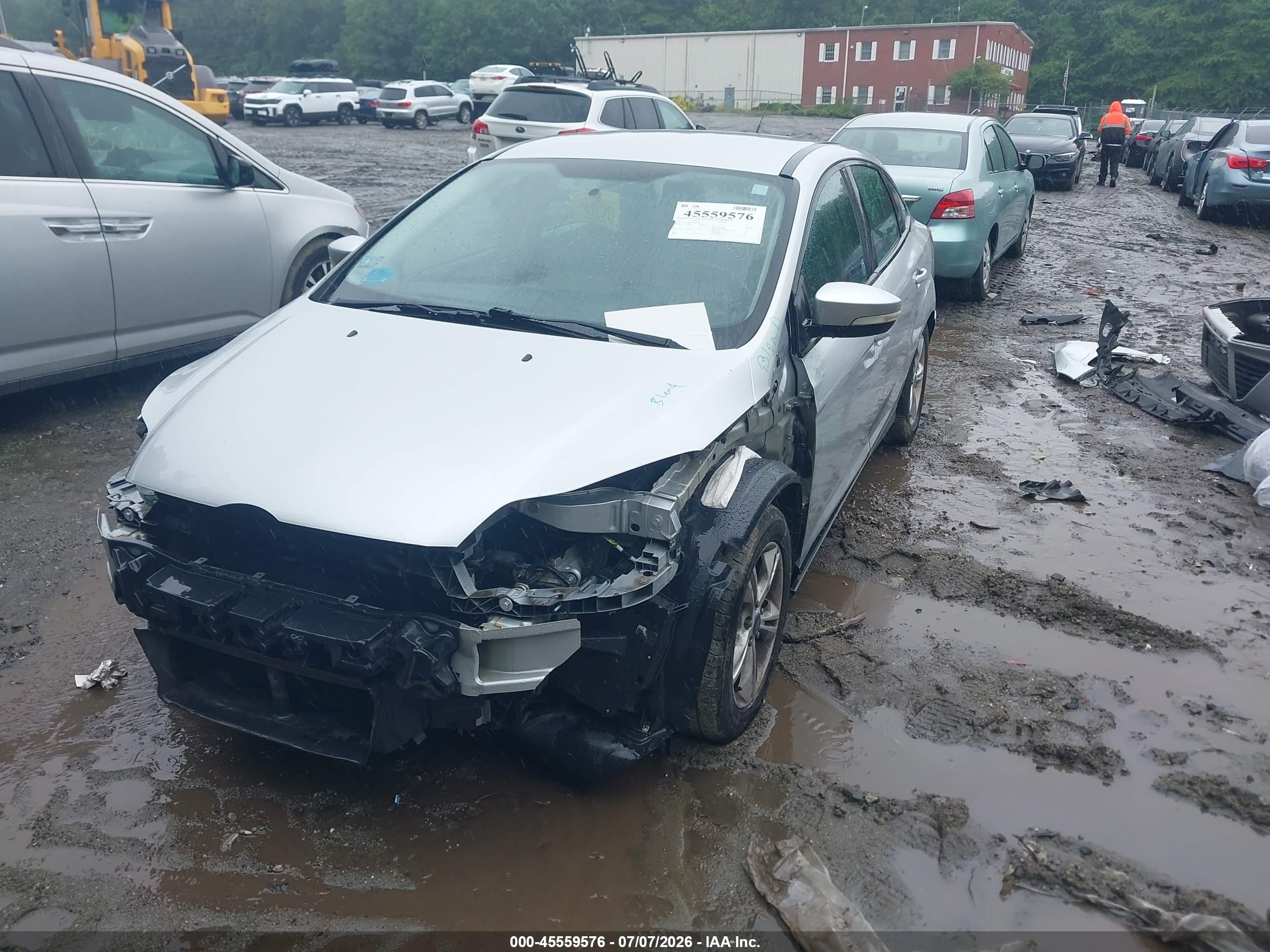 2014 Ford Focus Se Silver vin: 1FADP3F26EL424365