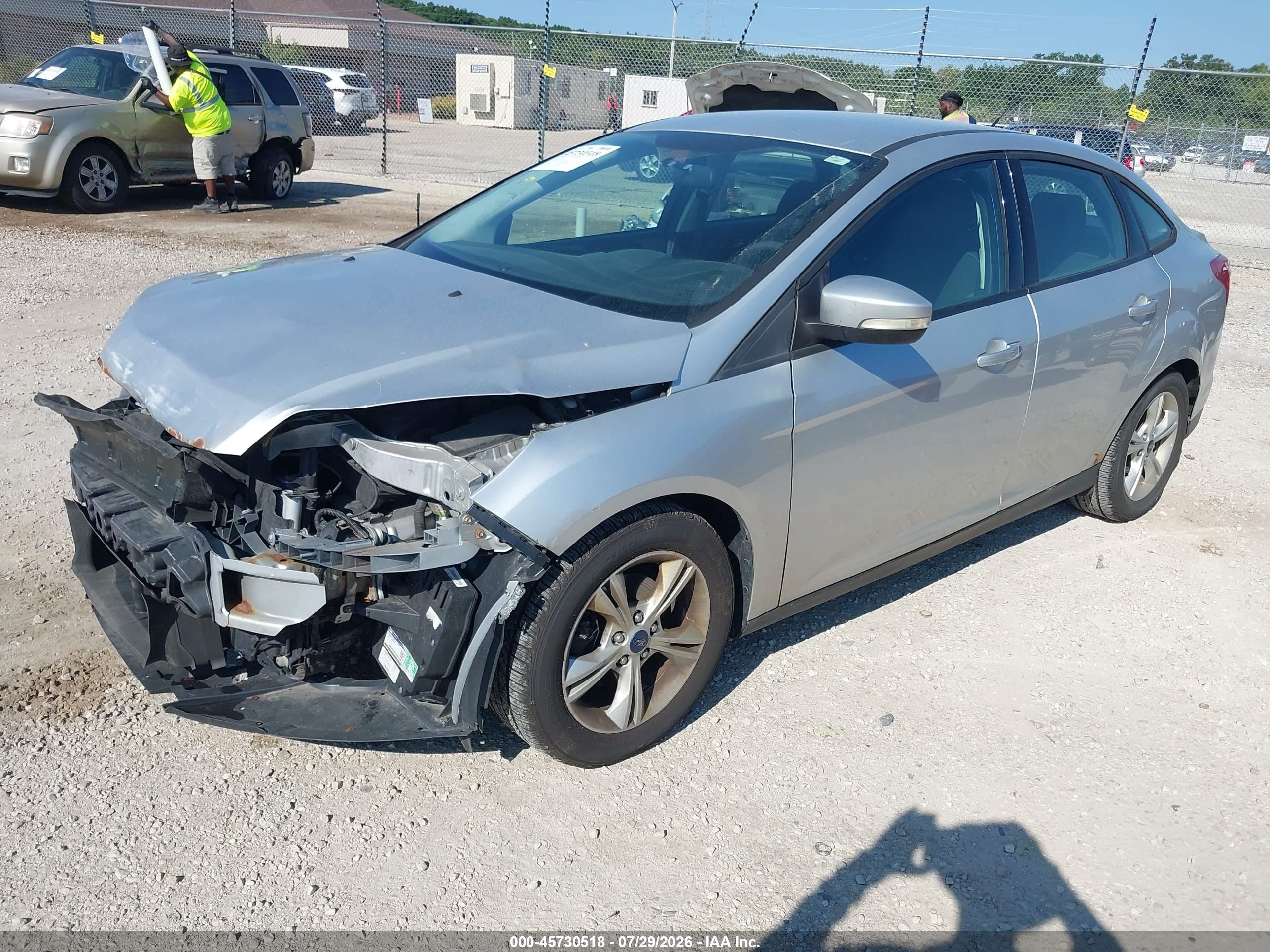 2014 Ford Focus Se Silver vin: 1FADP3F26EL427458