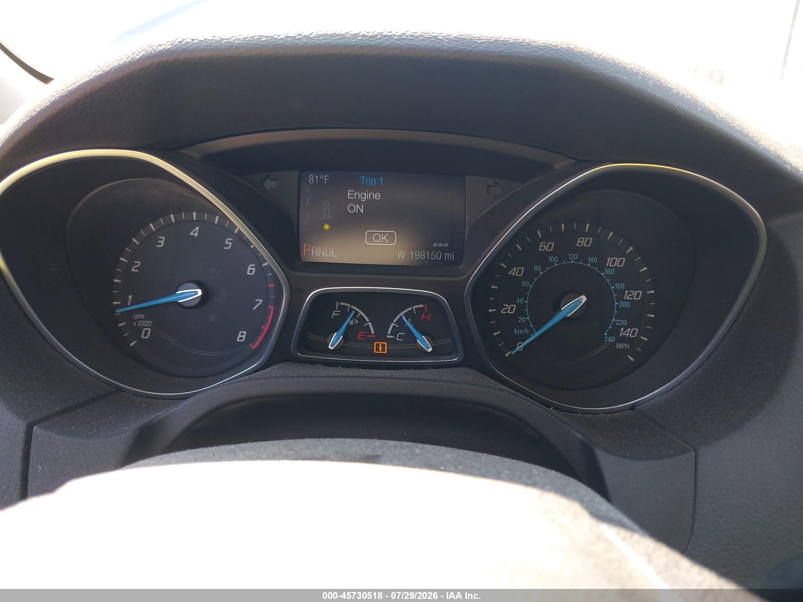 2014 Ford Focus Se Silver vin: 1FADP3F26EL427458
