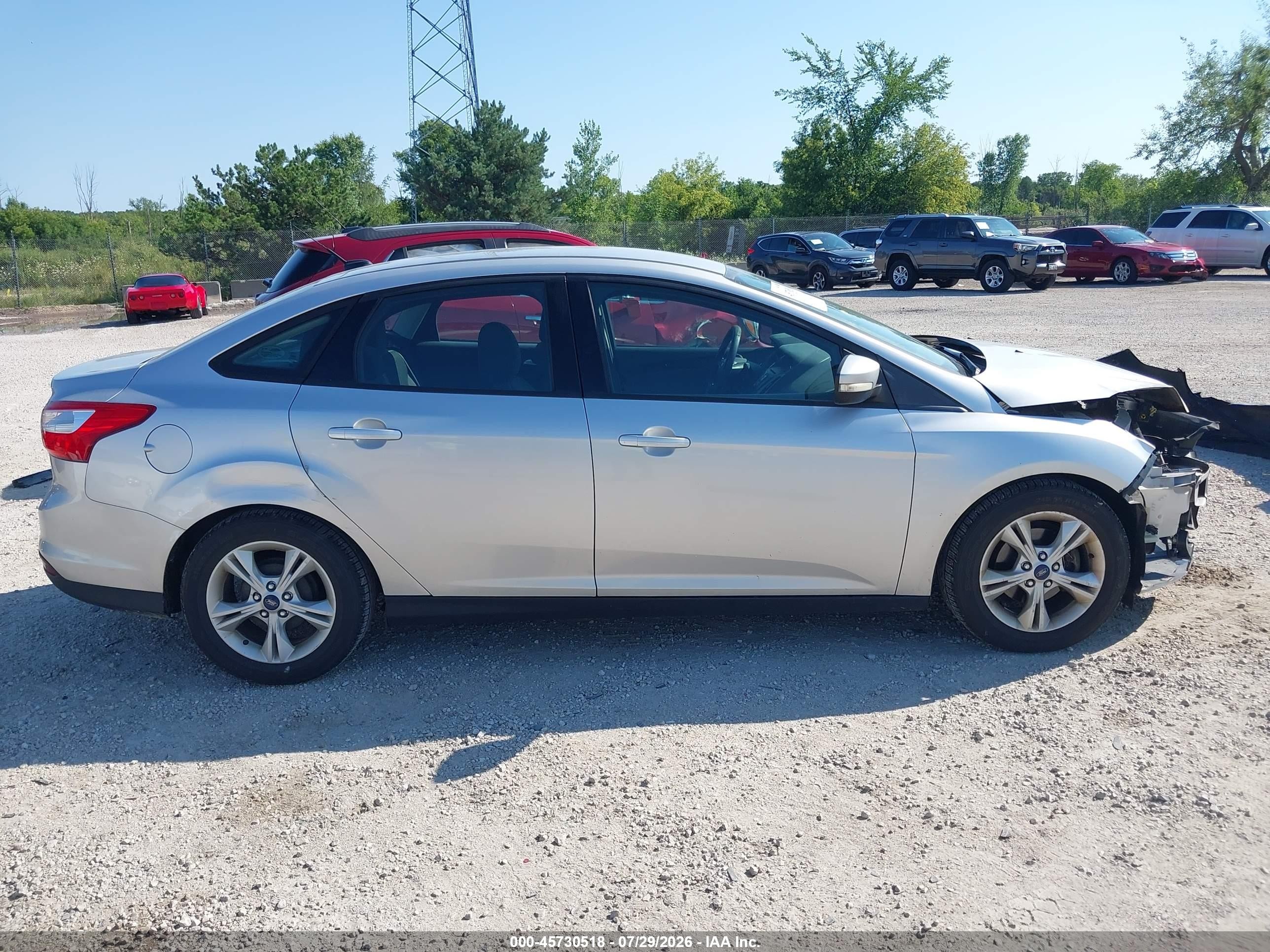 2014 Ford Focus Se Silver vin: 1FADP3F26EL427458