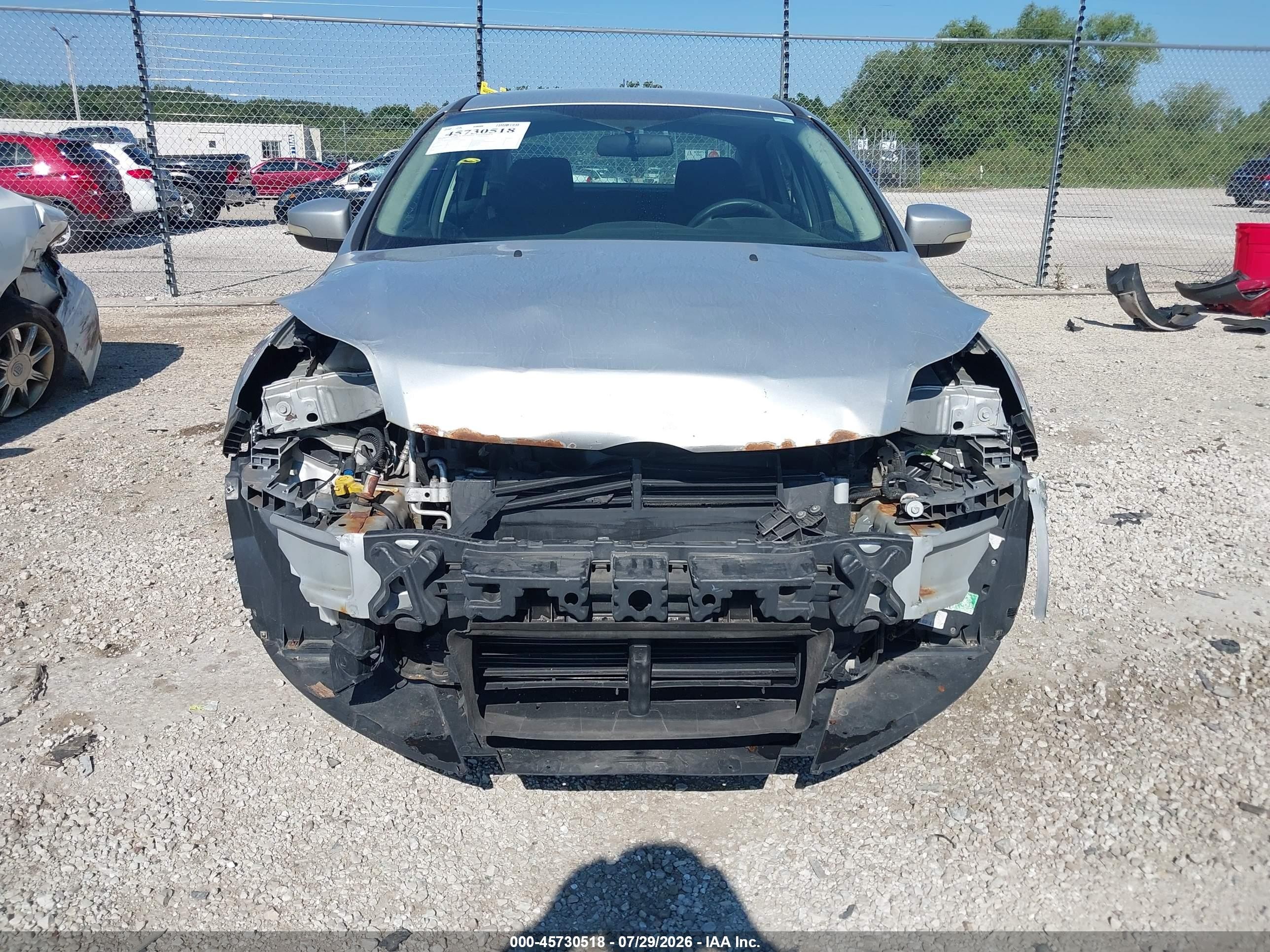 2014 Ford Focus Se Silver vin: 1FADP3F26EL427458