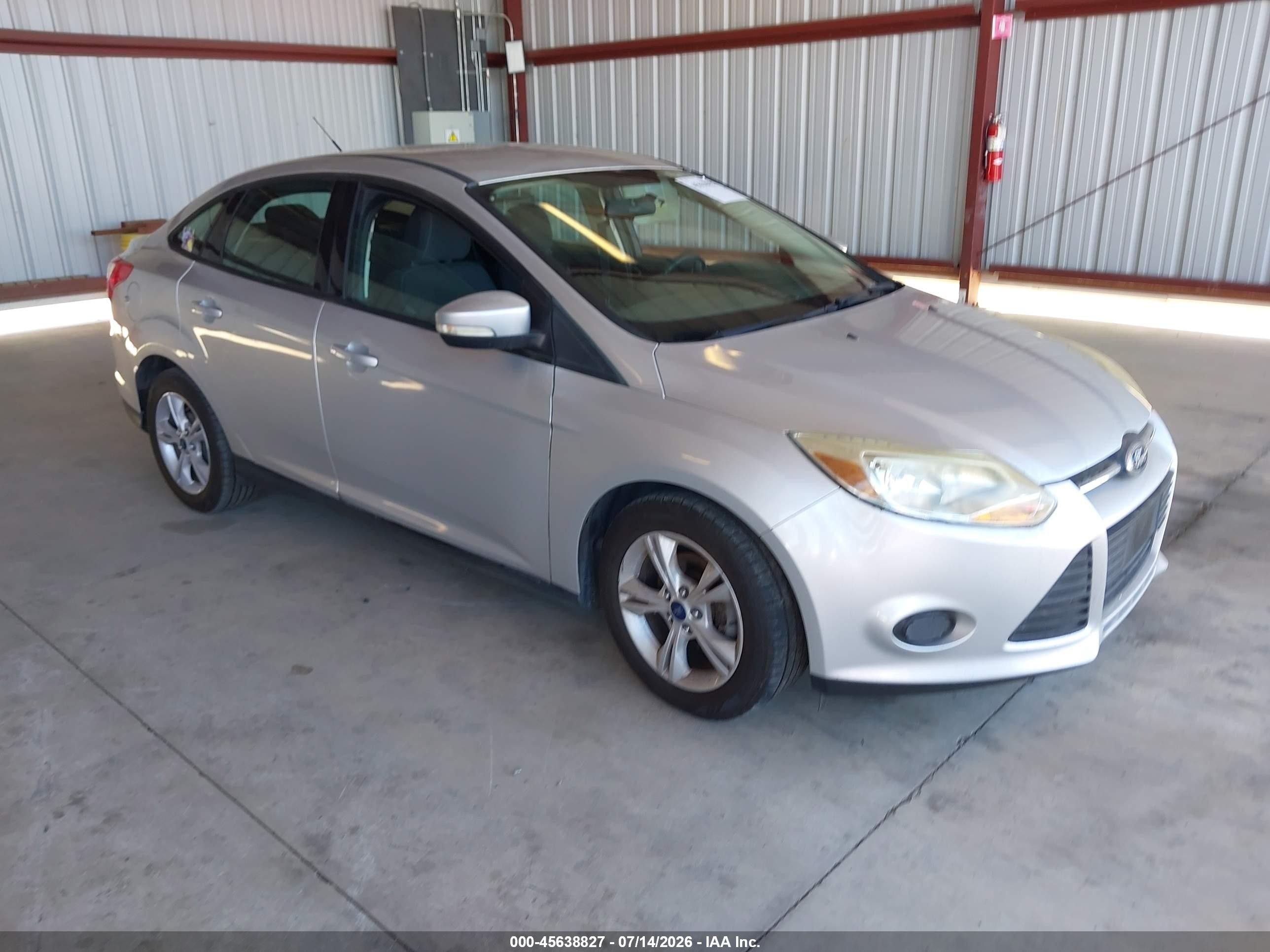 2014 Ford Focus Se Silver vin: 1FADP3F26EL429386