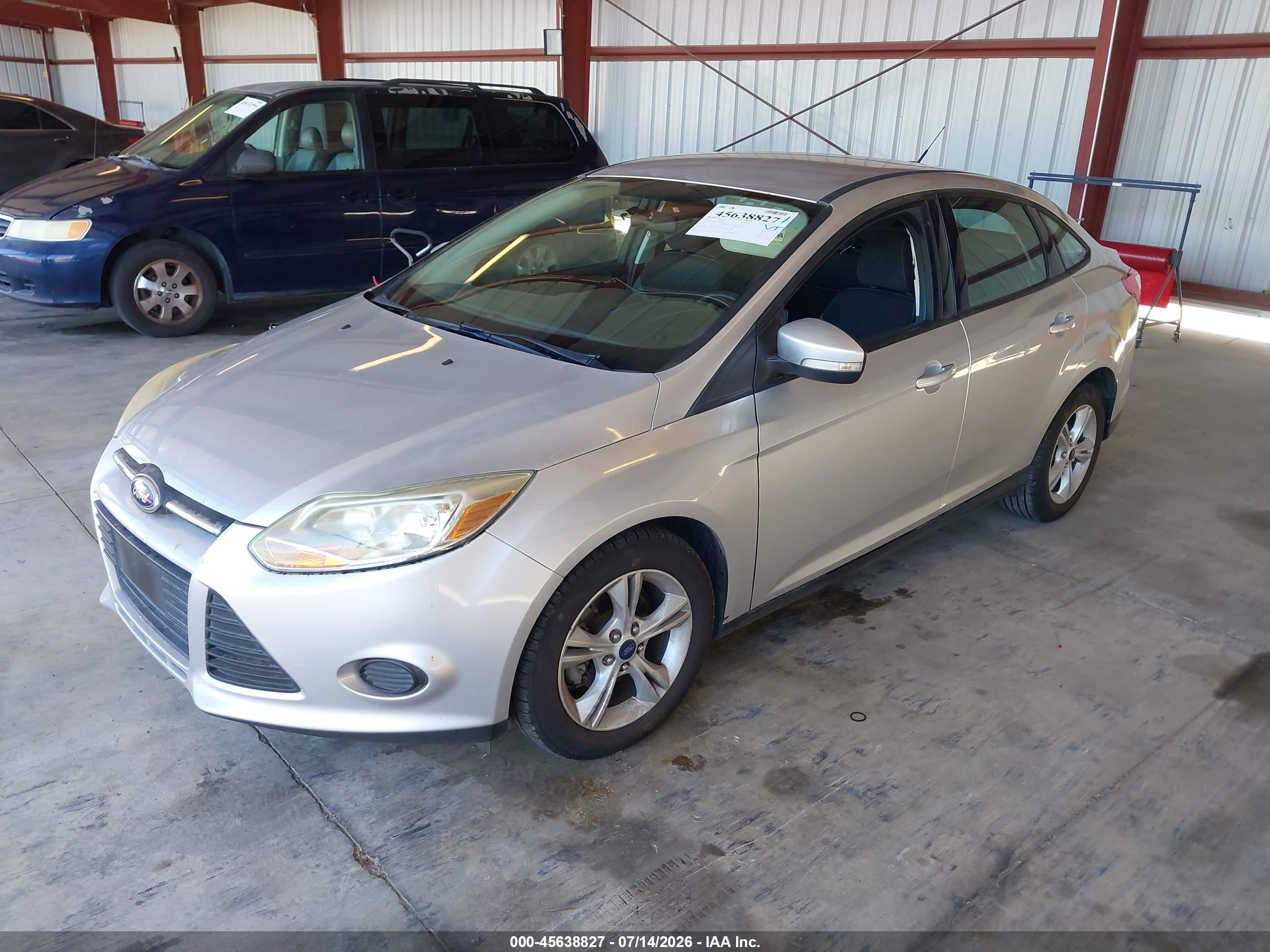 2014 Ford Focus Se Silver vin: 1FADP3F26EL429386