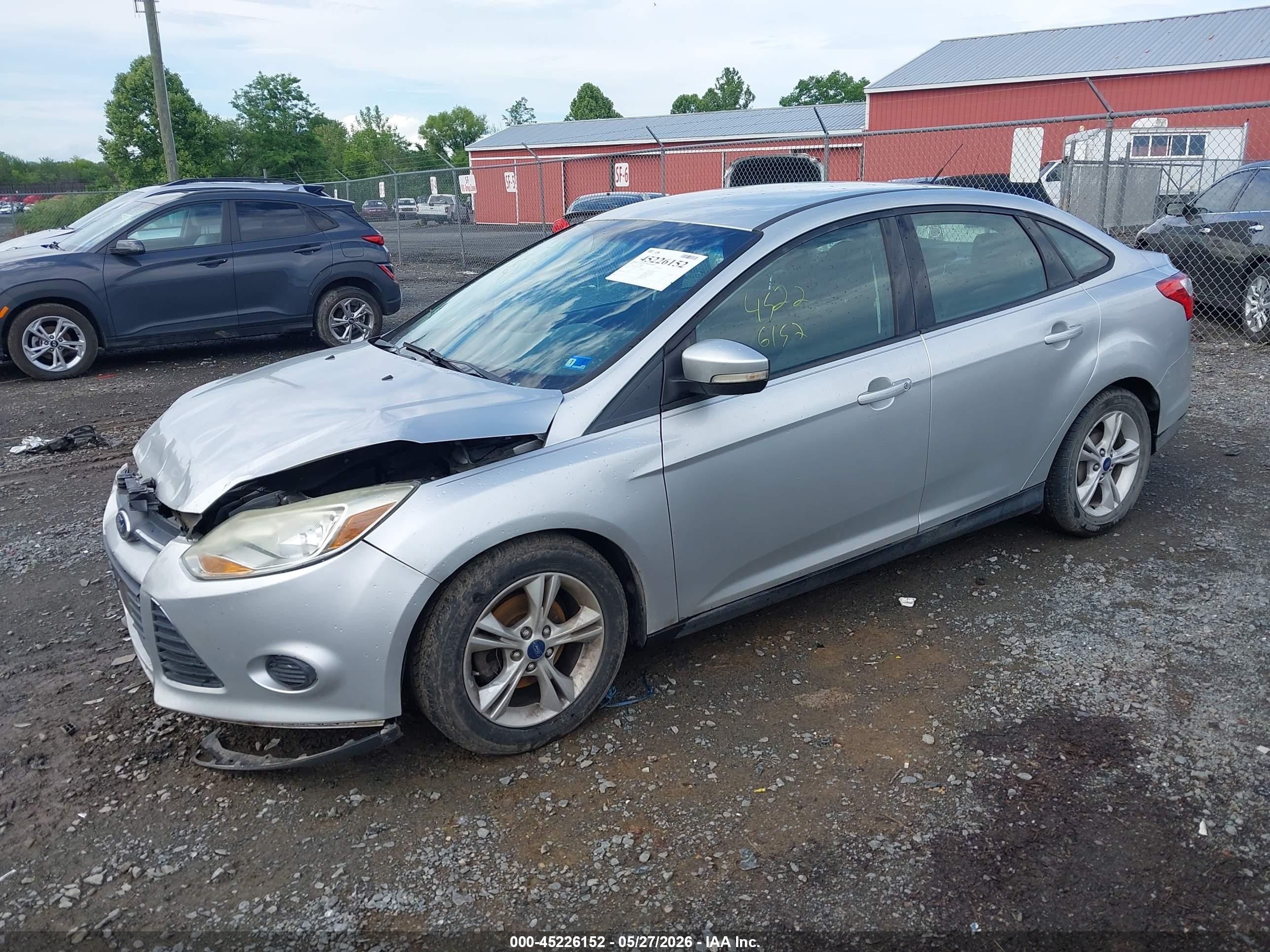 2014 Ford Focus Se Silver vin: 1FADP3F26EL429727