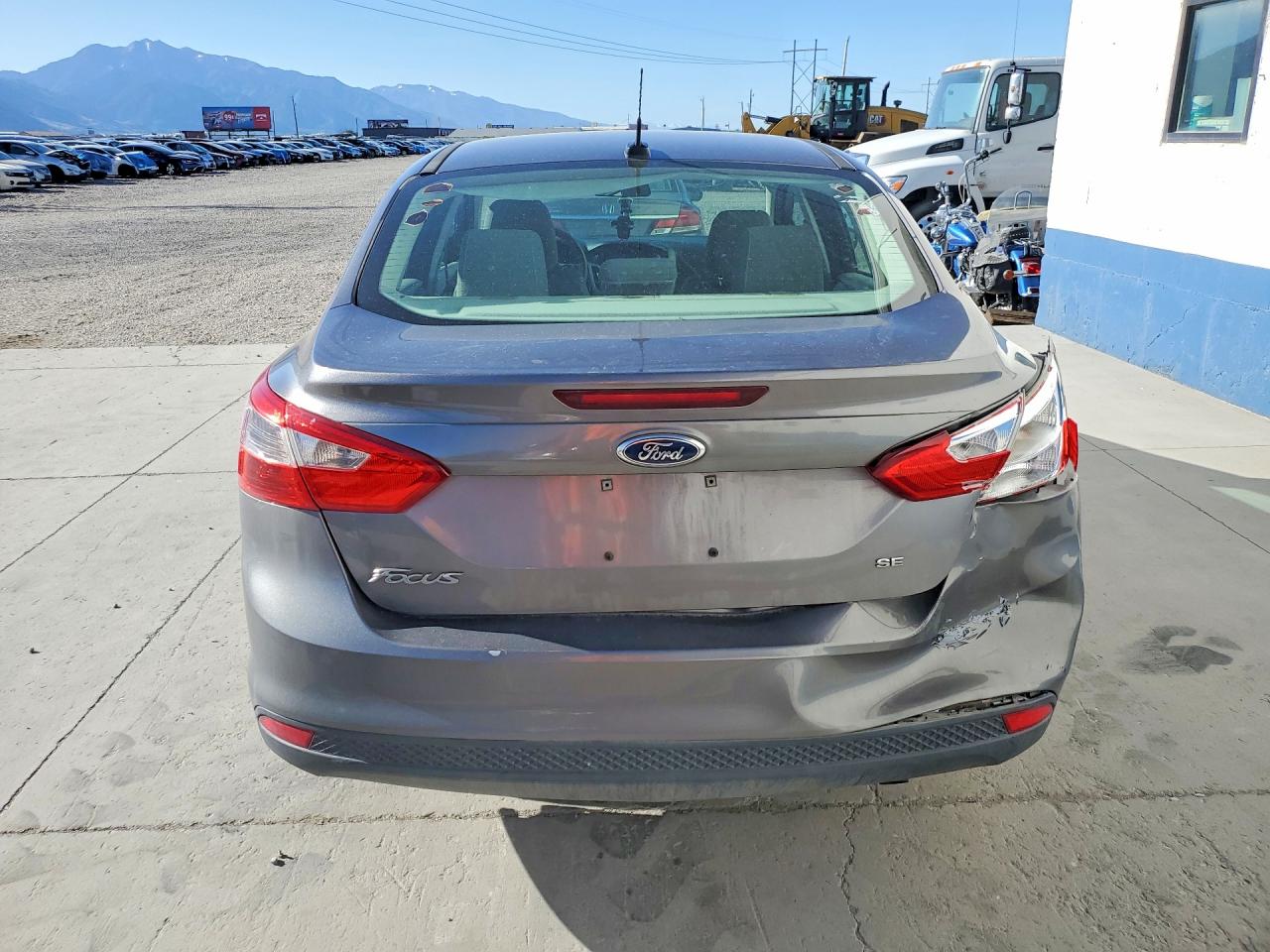 2014 Ford Focus Se Gray vin: 1FADP3F26EL453932