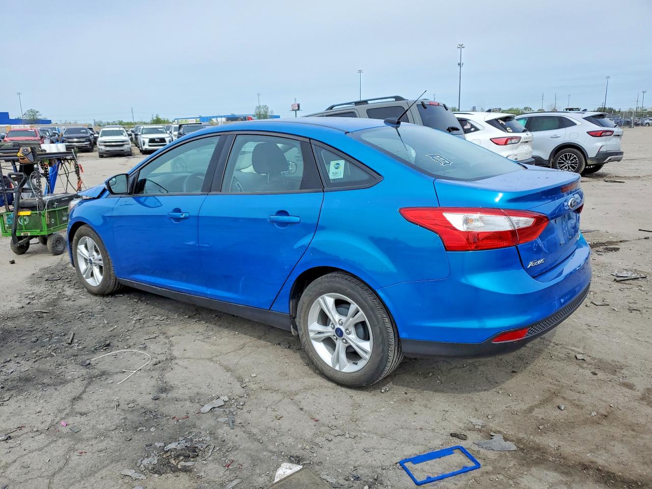 2014 Ford Focus Se Blue vin: 1FADP3F26EL459648