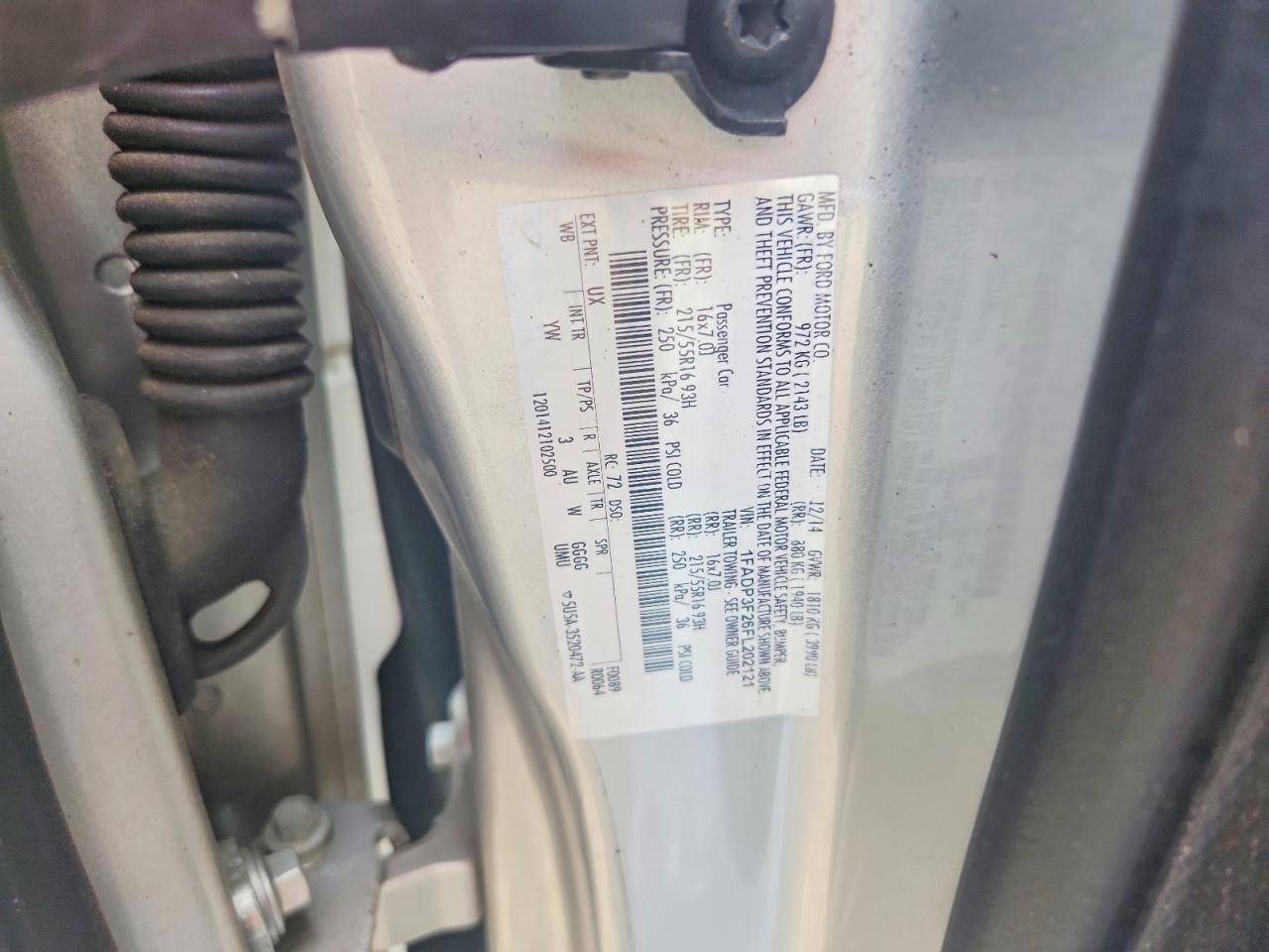 2015 Ford Focus Se Silver vin: 1FADP3F26FL202121