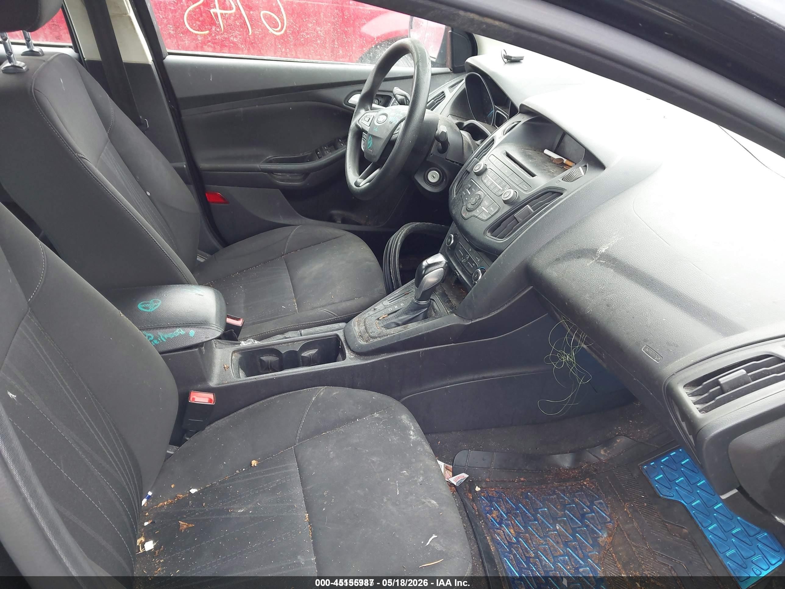 2015 Ford Focus Se Black vin: 1FADP3F26FL208663