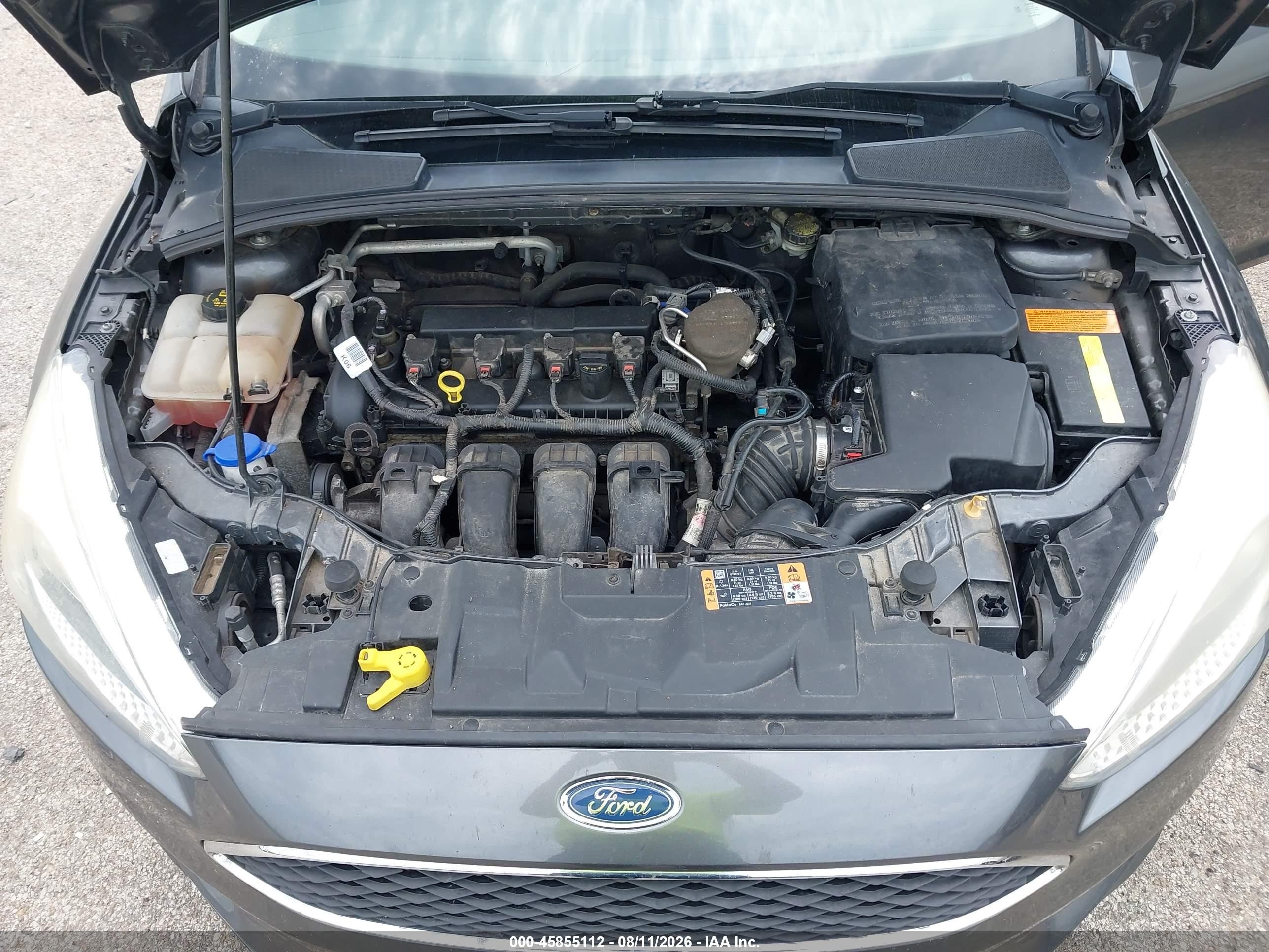 2015 Ford Focus Se Gray vin: 1FADP3F26FL210090