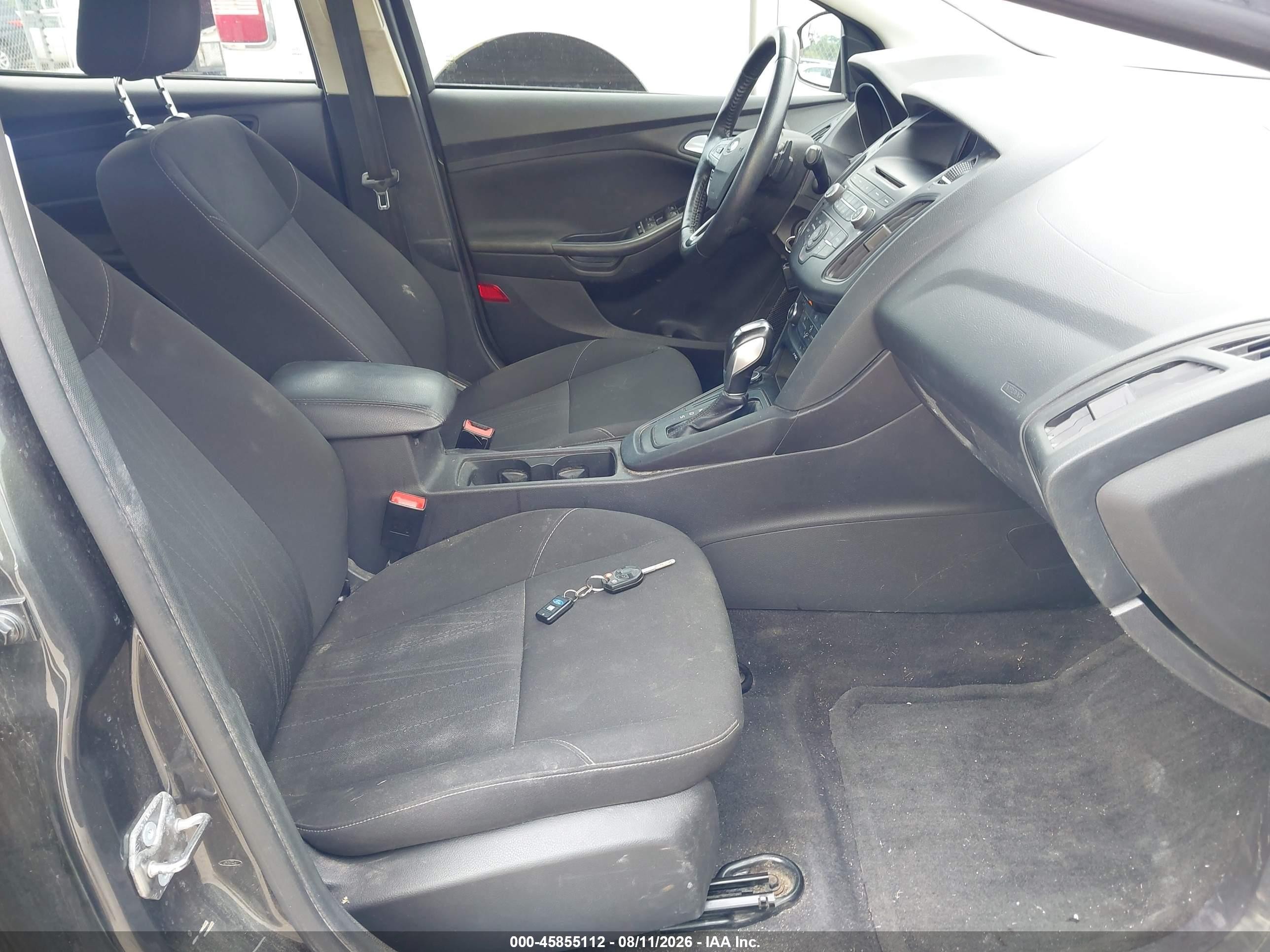 2015 Ford Focus Se Gray vin: 1FADP3F26FL210090