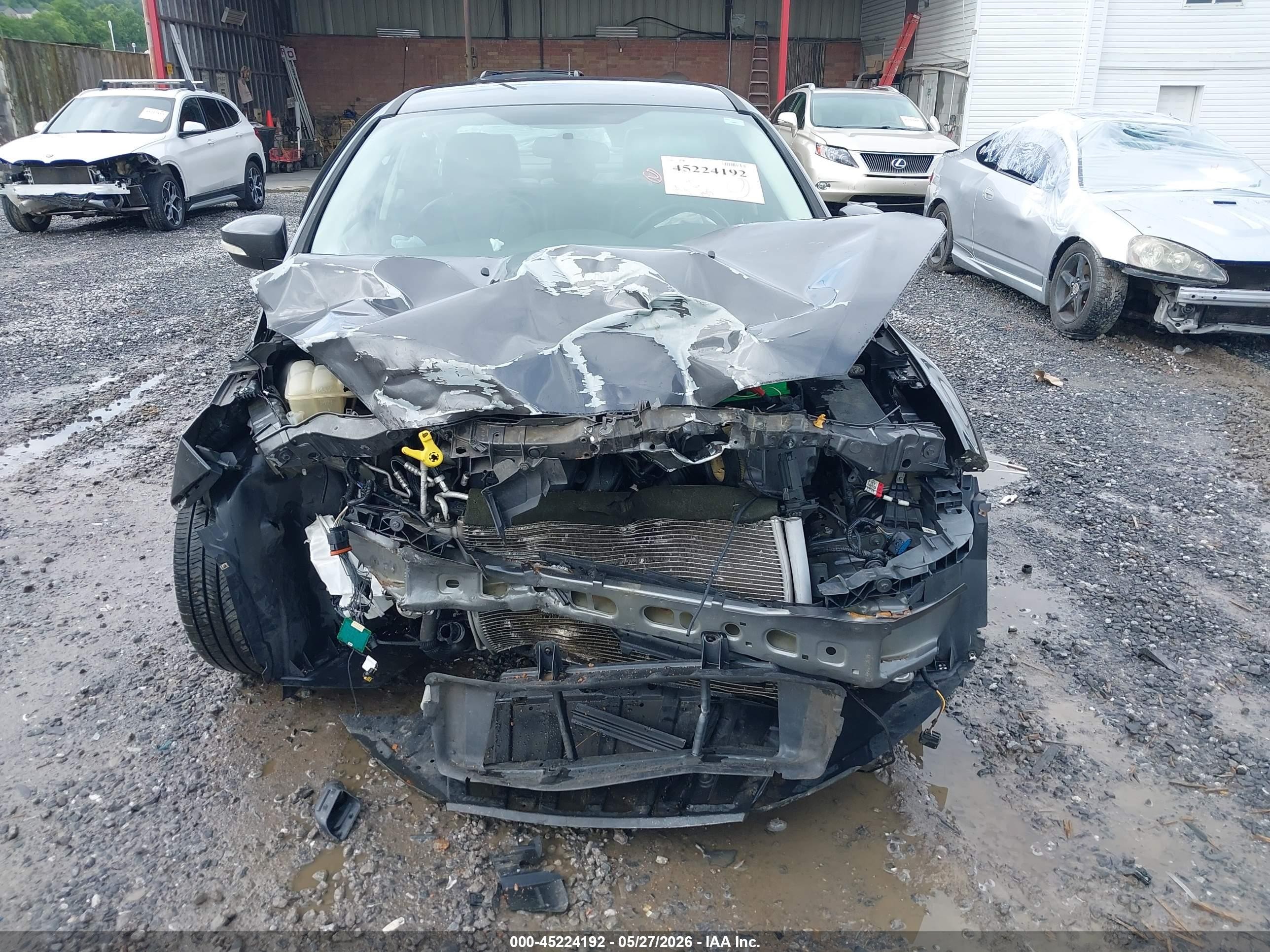 2015 Ford Focus Se Gray vin: 1FADP3F26FL214771