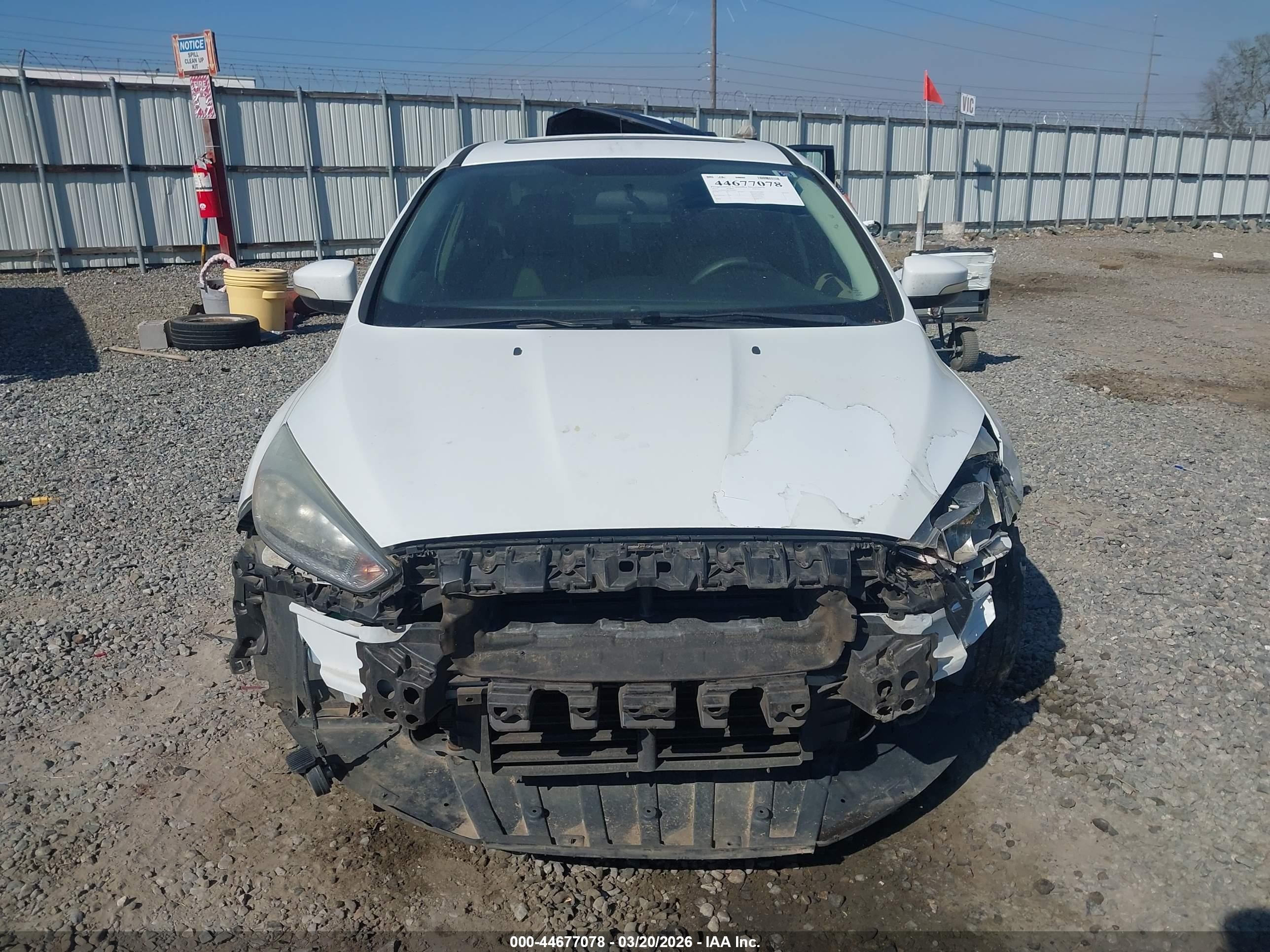2015 Ford Focus Se White vin: 1FADP3F26FL238262