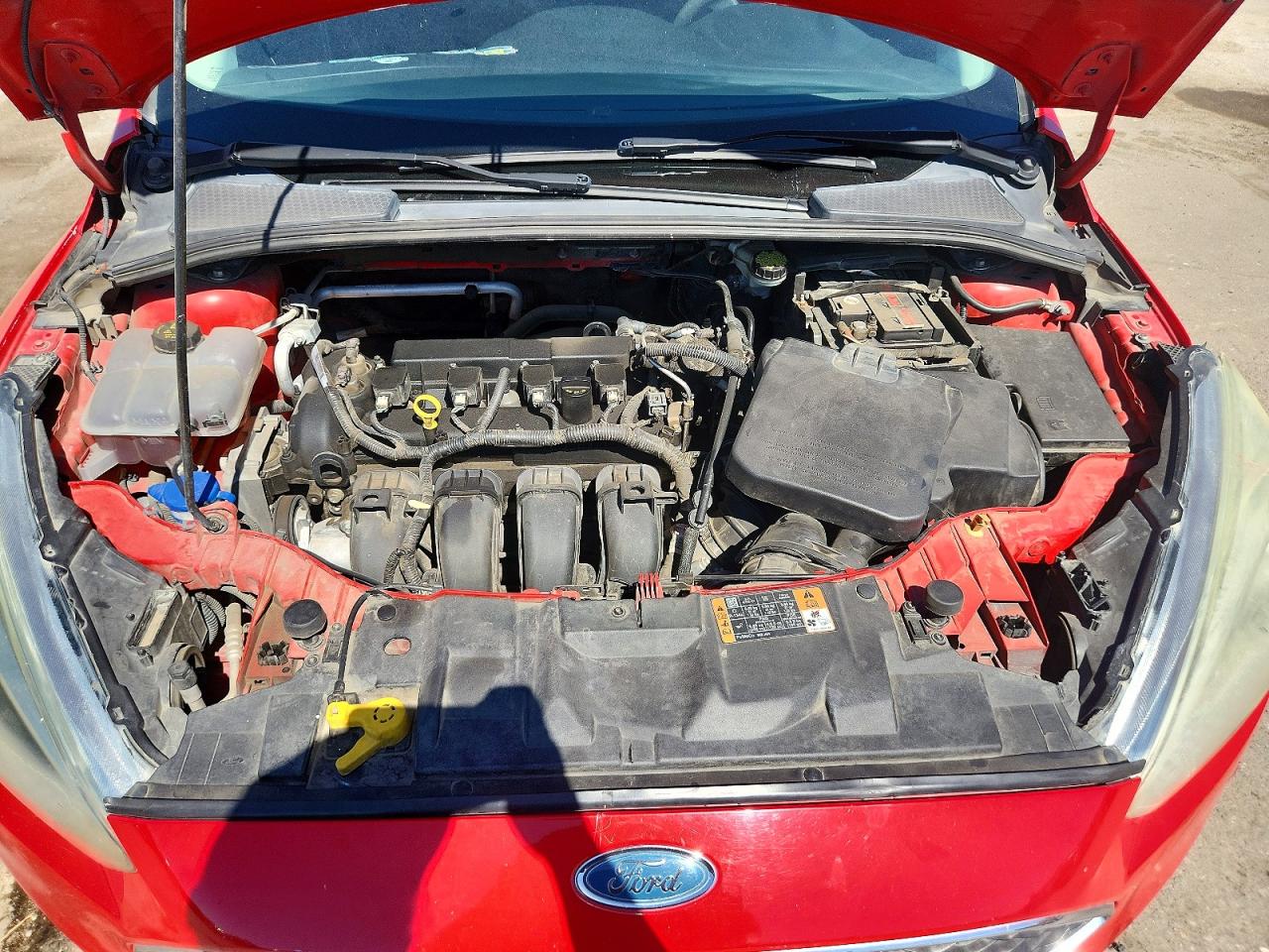 2015 Ford Focus Se Red vin: 1FADP3F26FL294511