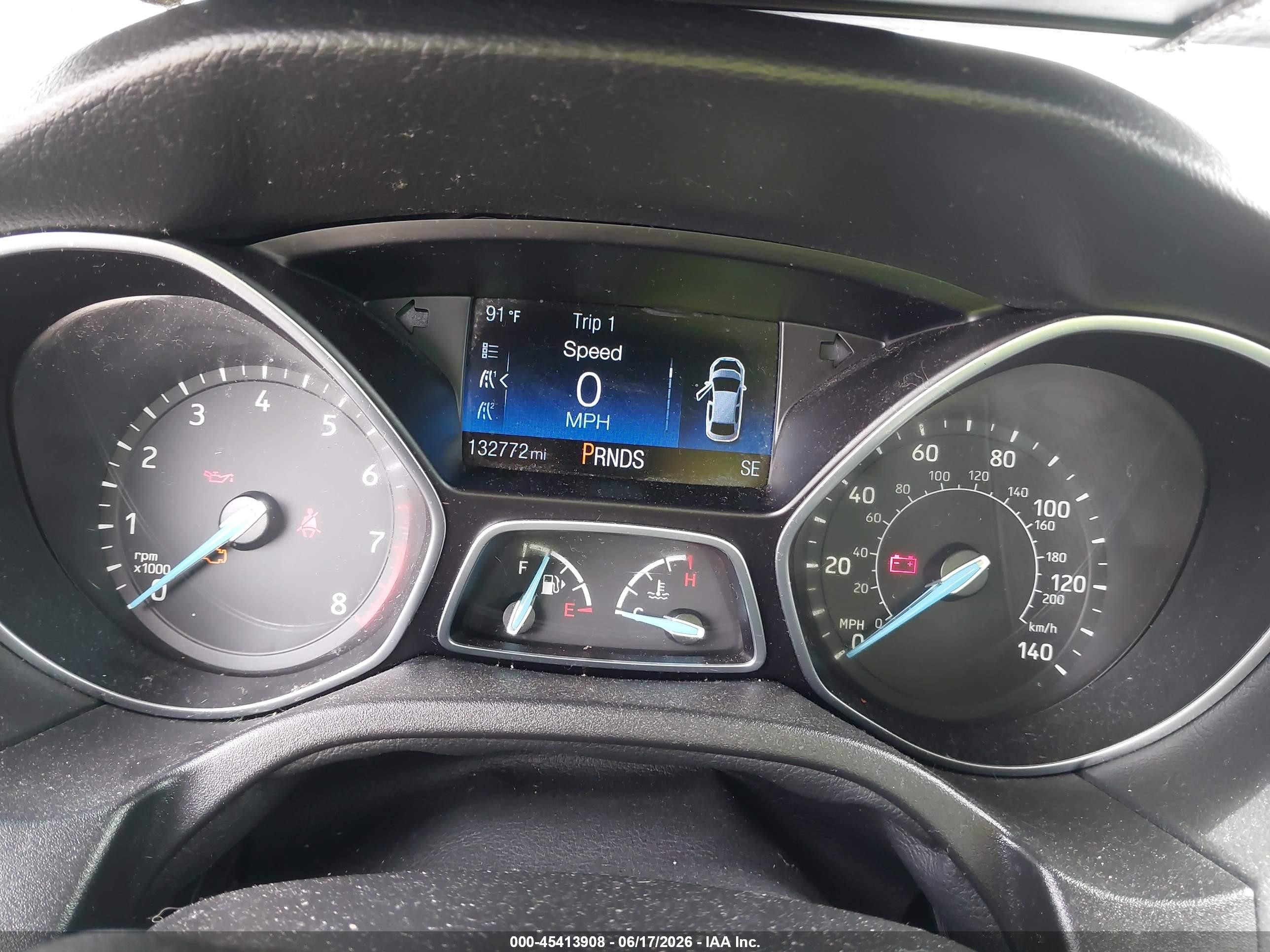 2015 Ford Focus Se Tan vin: 1FADP3F26FL296453