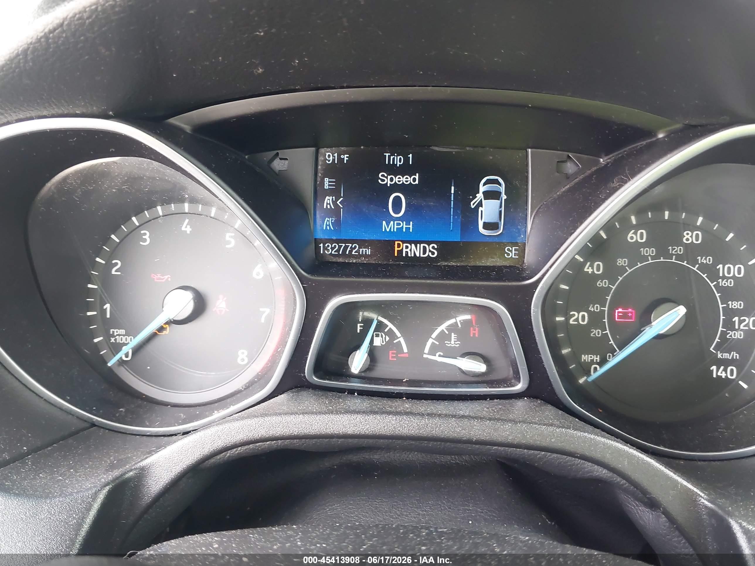 2015 Ford Focus Se Tan vin: 1FADP3F26FL296453