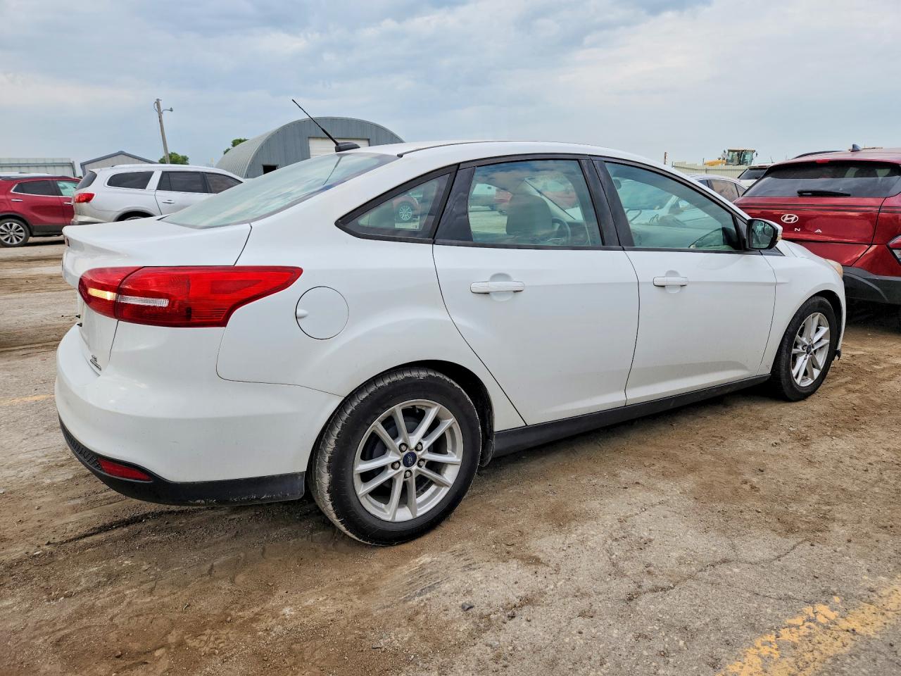 2015 Ford Focus Se White vin: 1FADP3F26FL329984