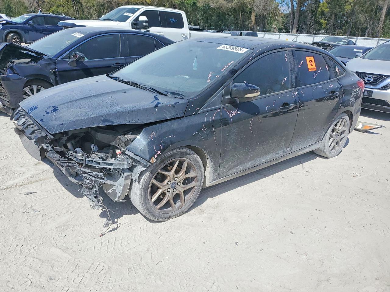 2015 Ford Focus Se Black vin: 1FADP3F26FL336482