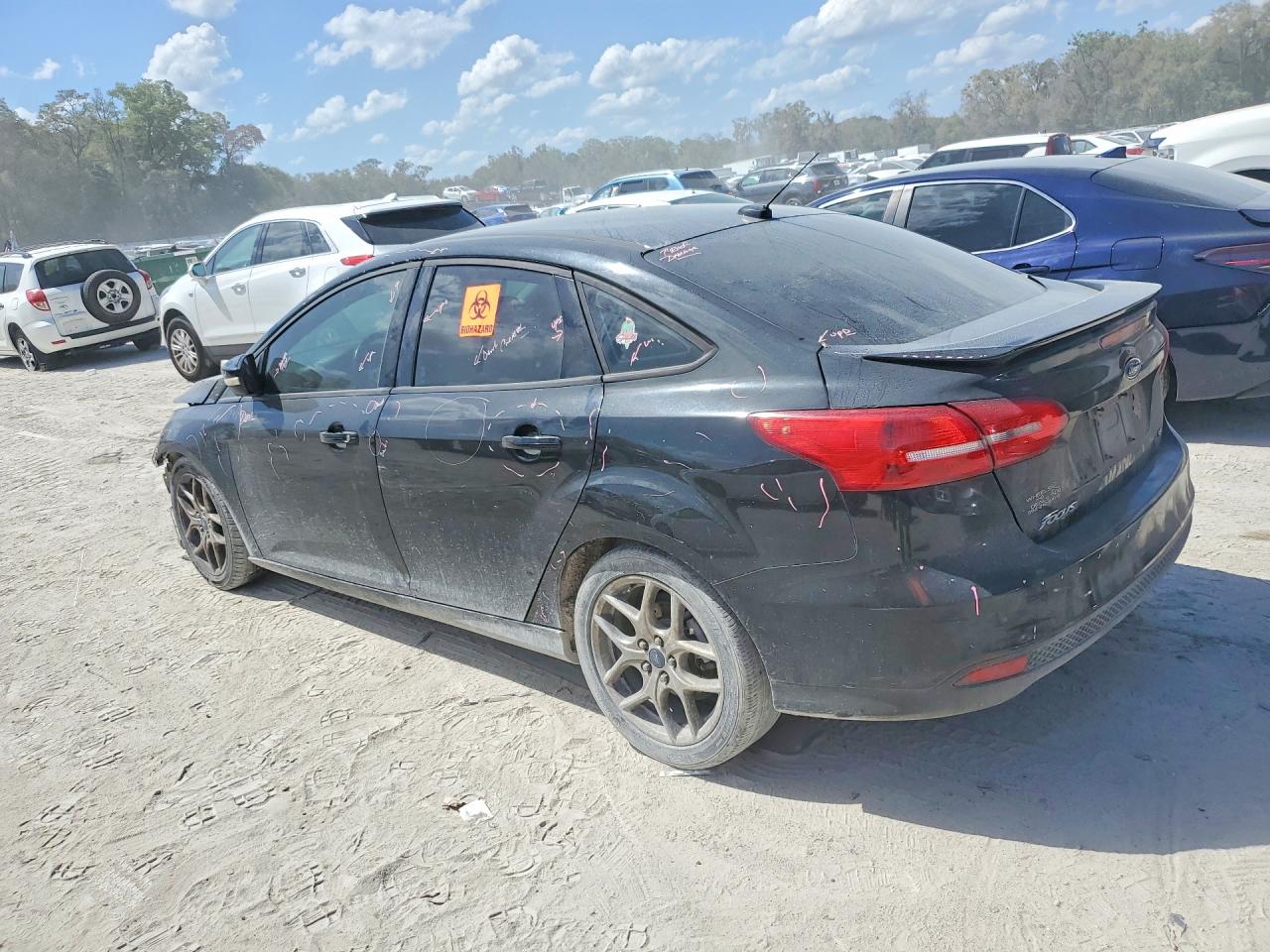2015 Ford Focus Se Black vin: 1FADP3F26FL336482