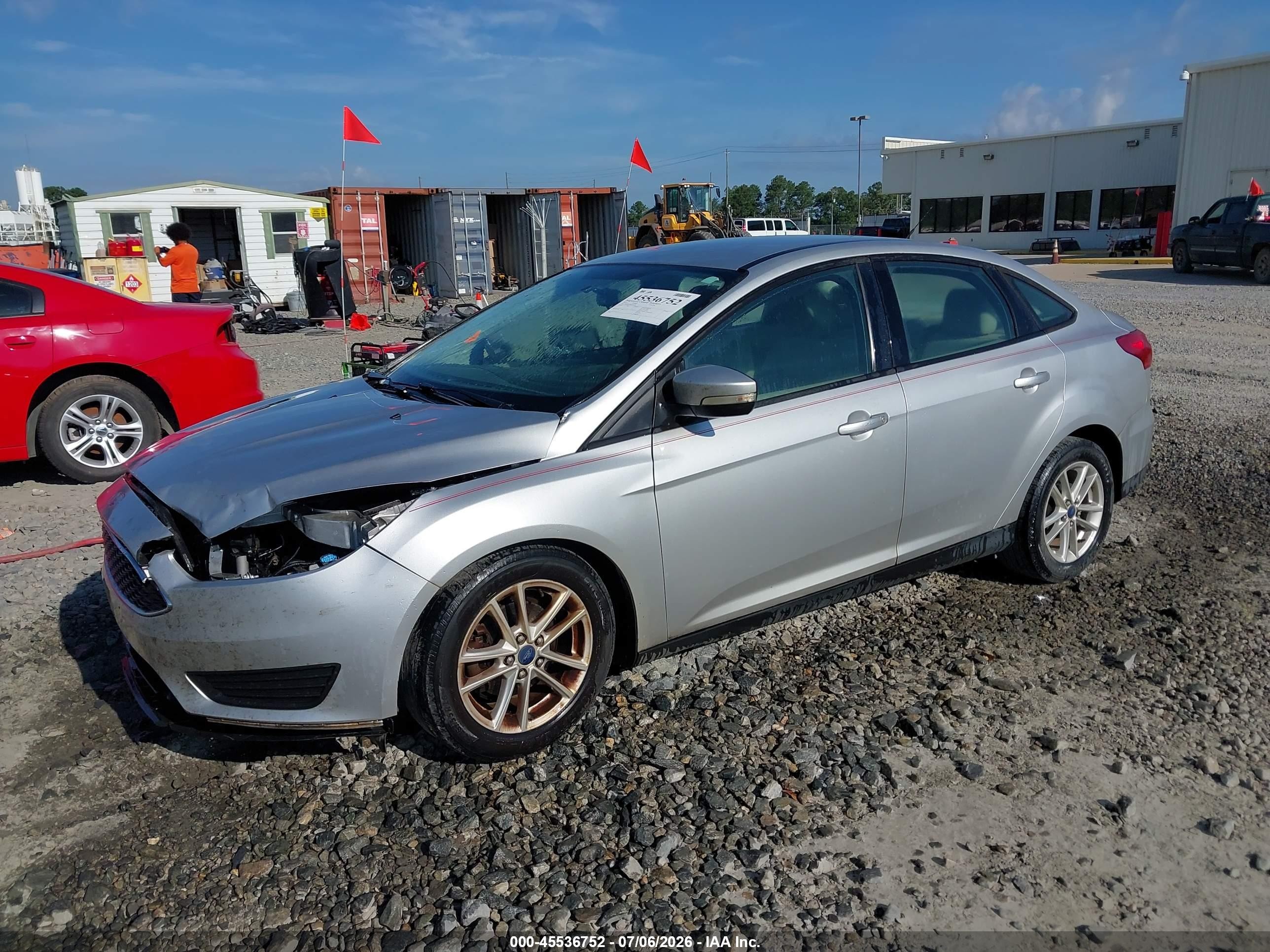 2015 Ford Focus Se Silver vin: 1FADP3F26FL353878