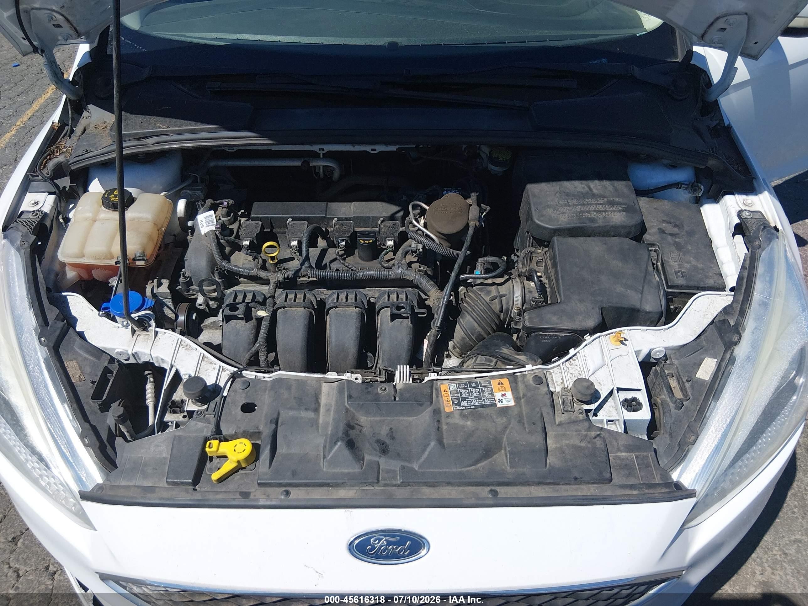 2015 Ford Focus Se White vin: 1FADP3F26FL368915