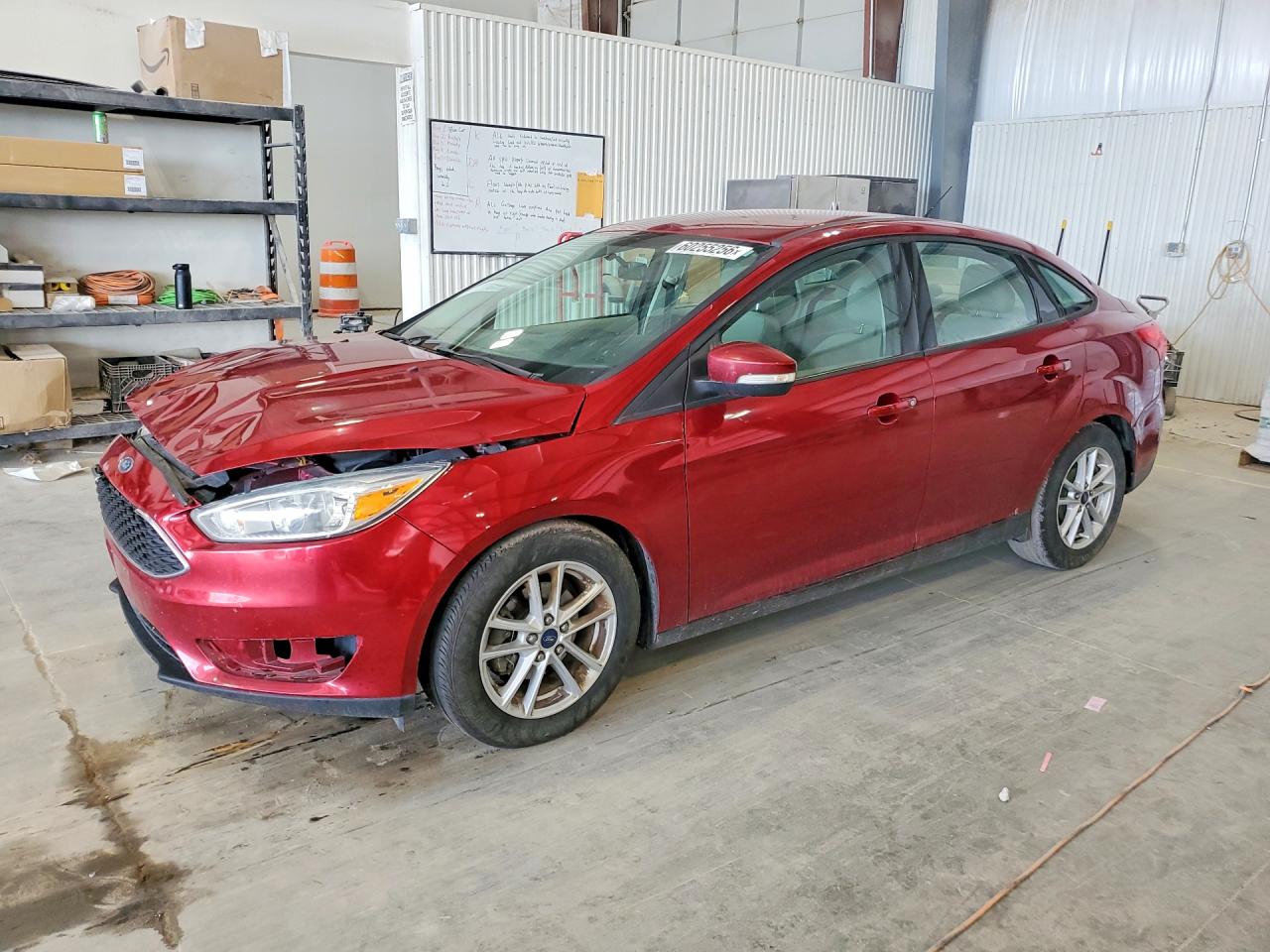 2015 Ford Focus Se Red vin: 1FADP3F26FL374875