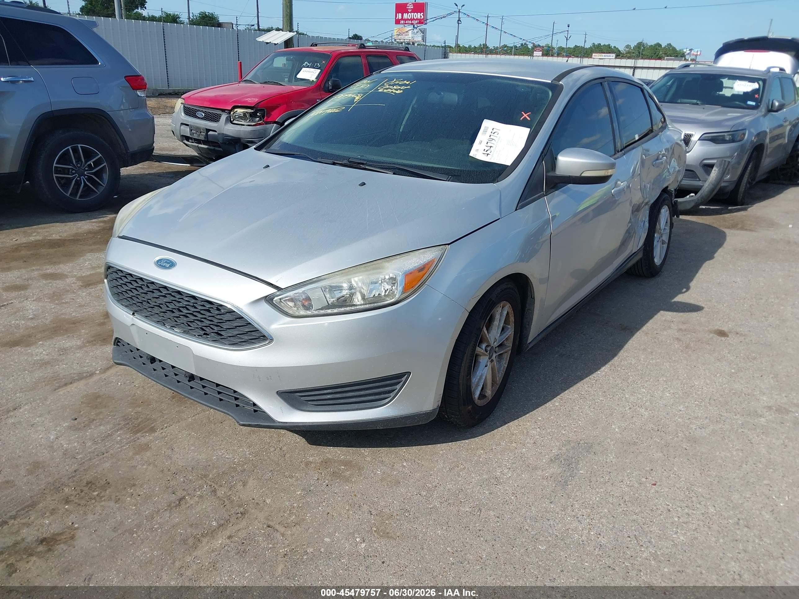 2015 Ford Focus Se Silver vin: 1FADP3F26FL384564