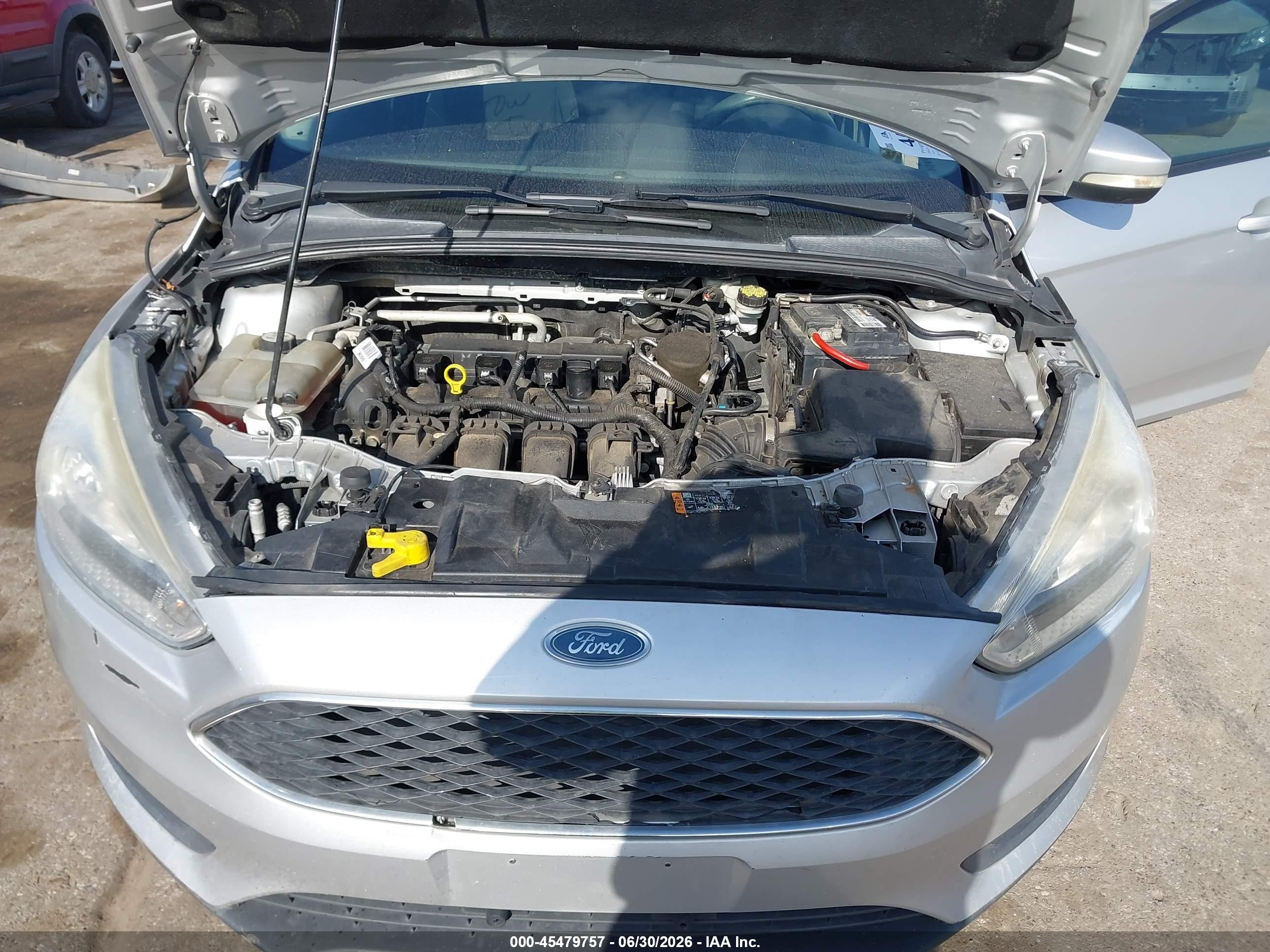 2015 Ford Focus Se Silver vin: 1FADP3F26FL384564