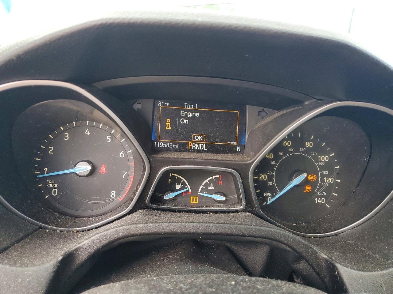 2016 Ford Focus Se Gray vin: 1FADP3F26GL242684