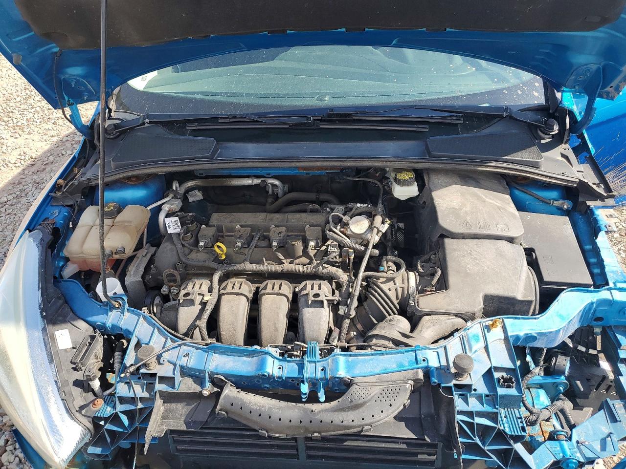 2017 Ford Focus Se Blue vin: 1FADP3F26HL250818