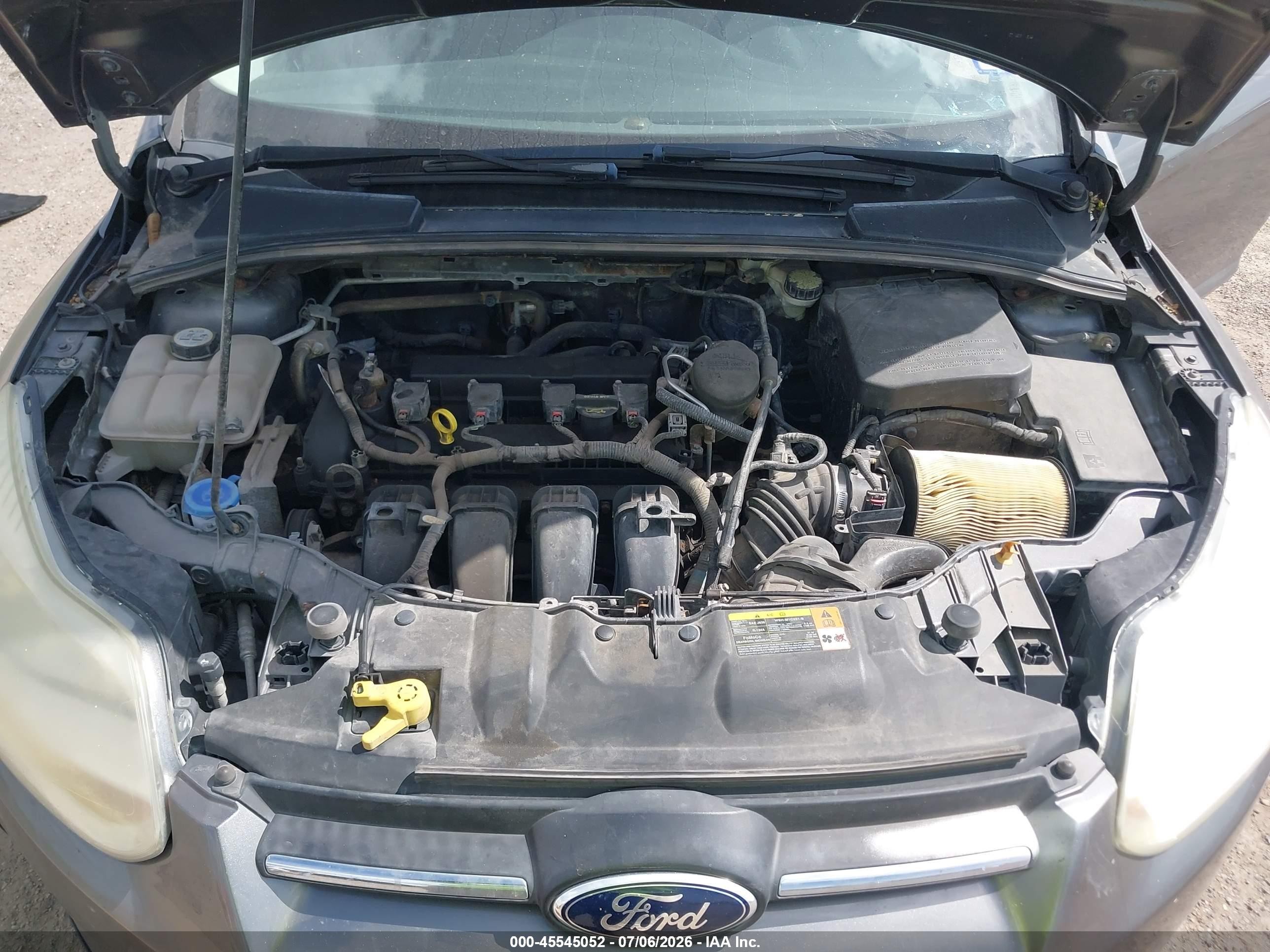 2013 Ford Focus Se Gray vin: 1FADP3F27DL115583