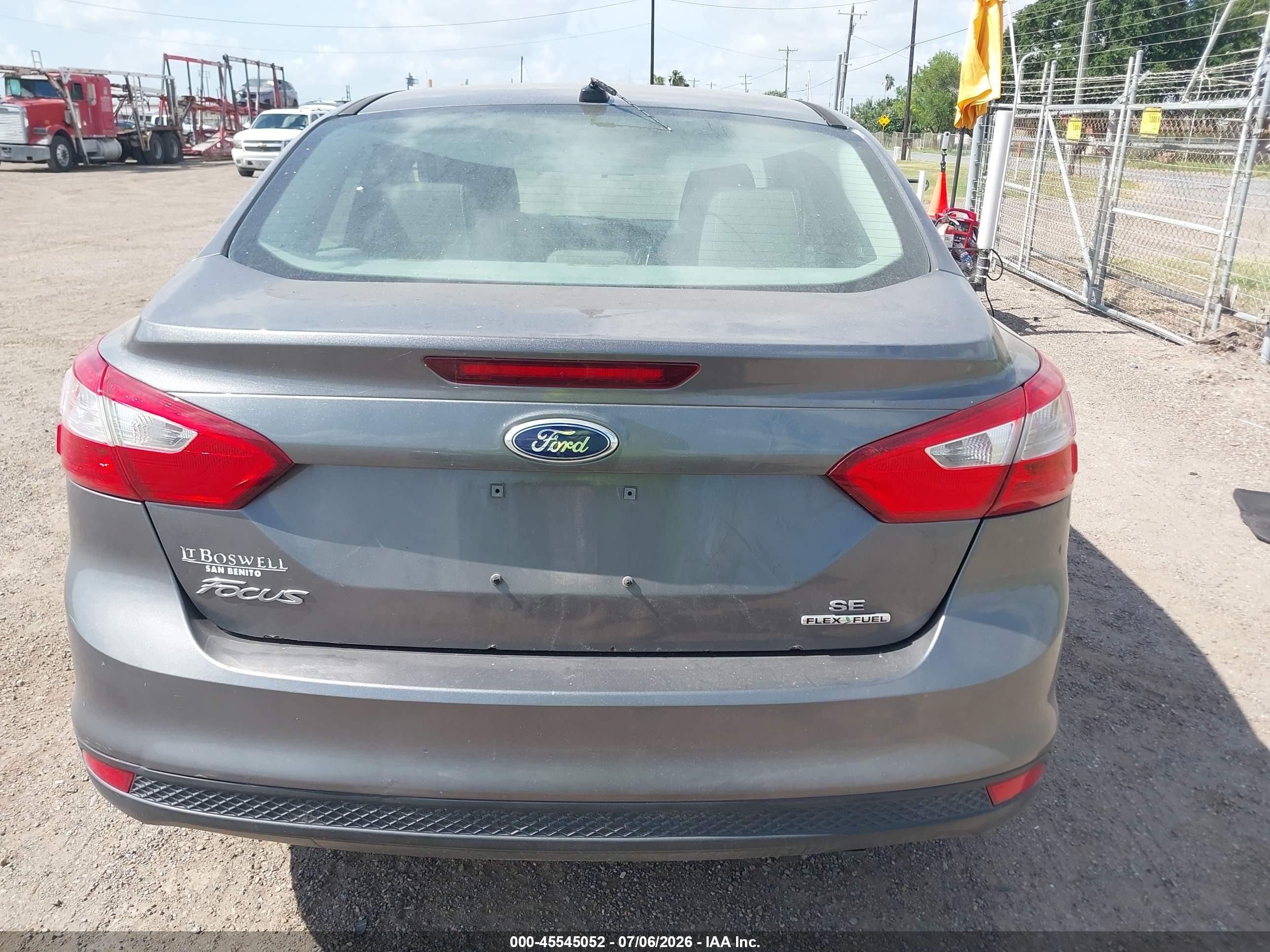 2013 Ford Focus Se Gray vin: 1FADP3F27DL115583