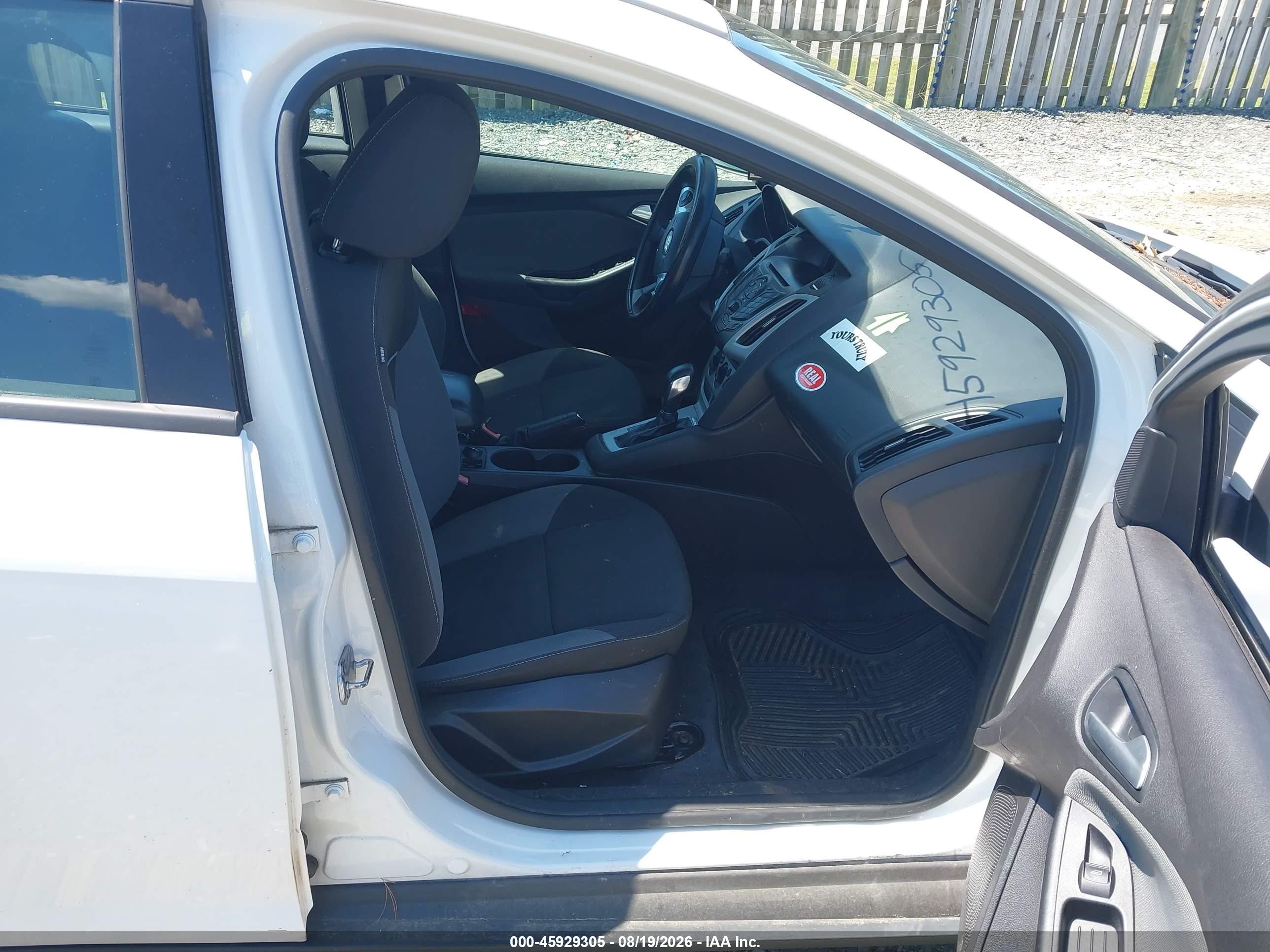 2013 Ford Focus Se White vin: 1FADP3F27DL118810
