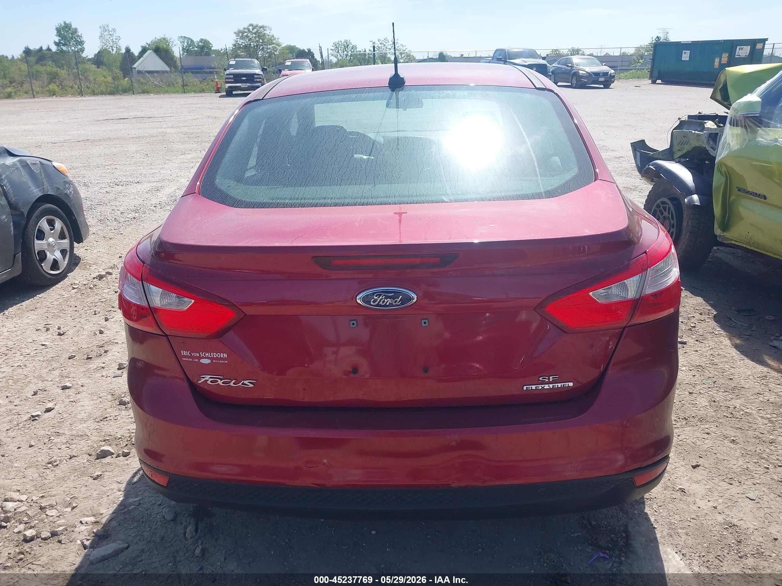 2013 Ford Focus Se Красный vin: 1FADP3F27DL126695
