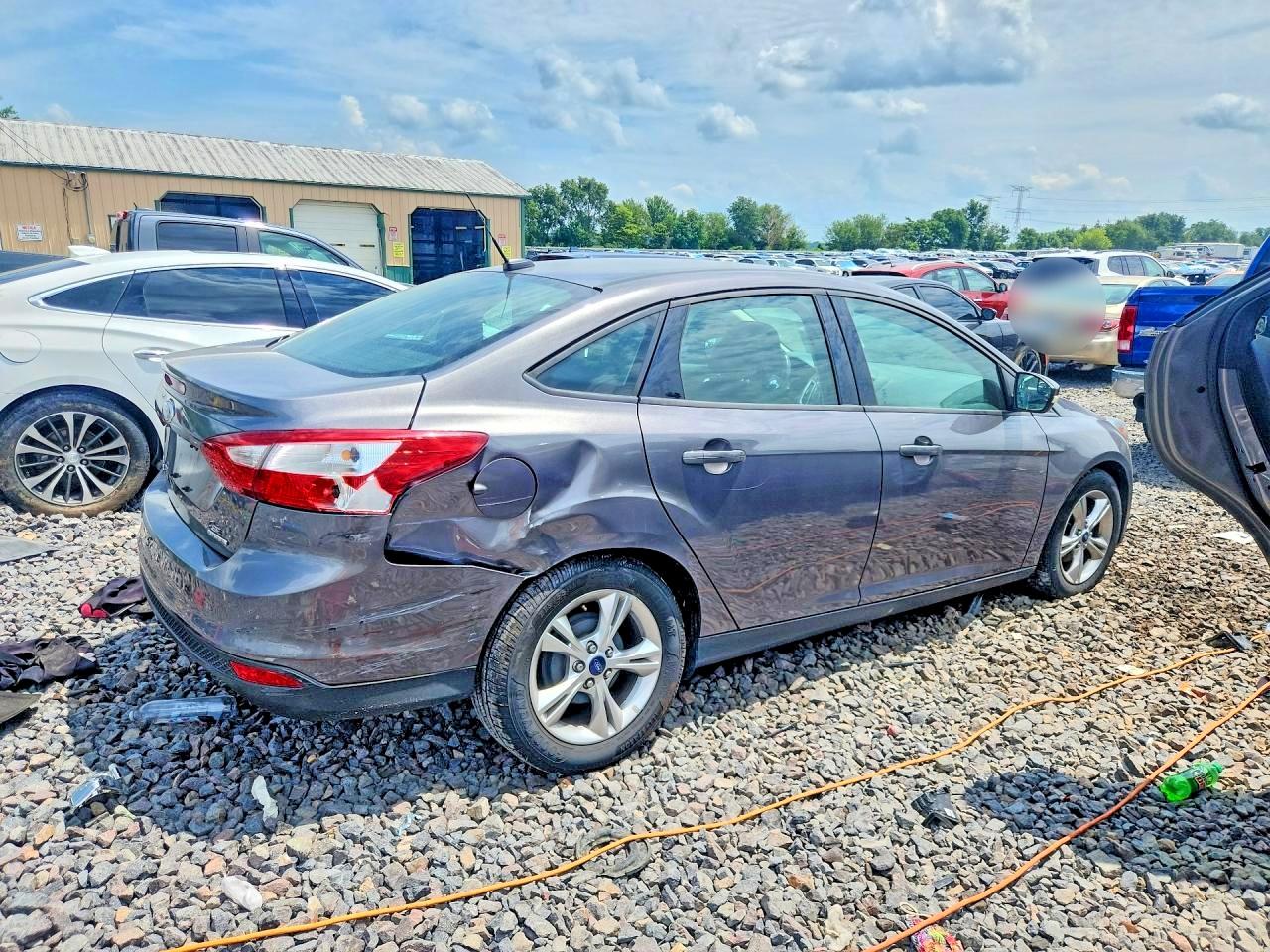 2013 Ford Focus Se Gray vin: 1FADP3F27DL143030