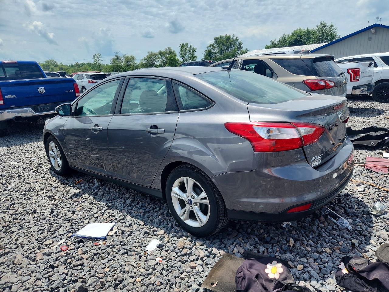 2013 Ford Focus Se Gray vin: 1FADP3F27DL143030
