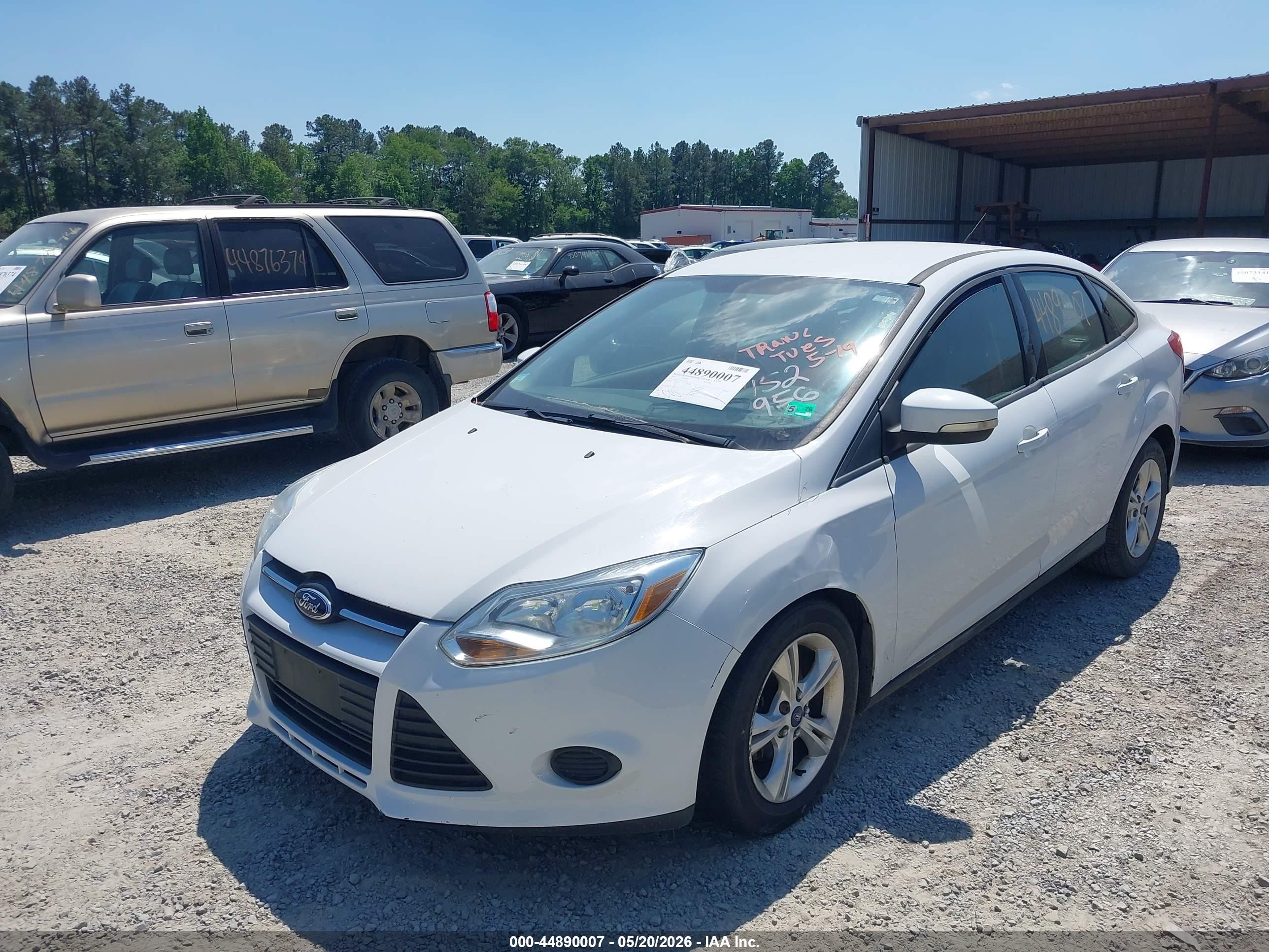 2013 Ford Focus Se White vin: 1FADP3F27DL152956