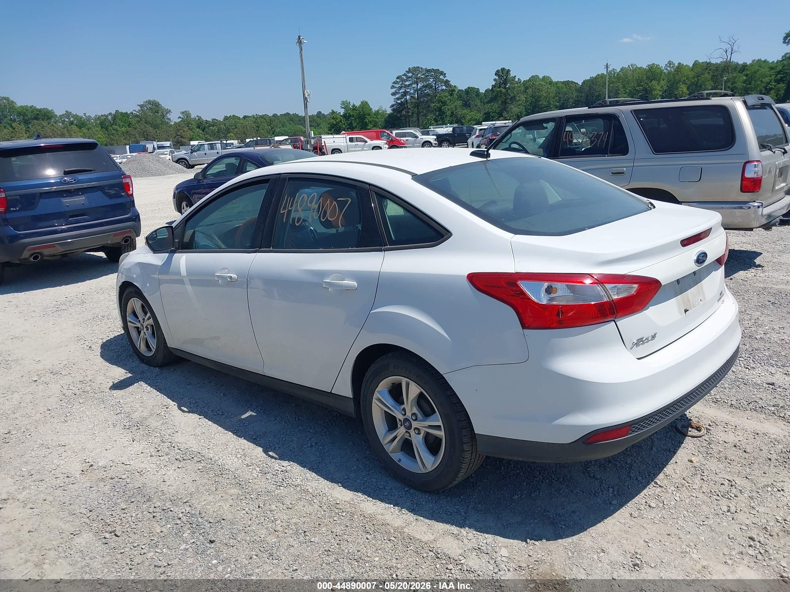 2013 Ford Focus Se White vin: 1FADP3F27DL152956