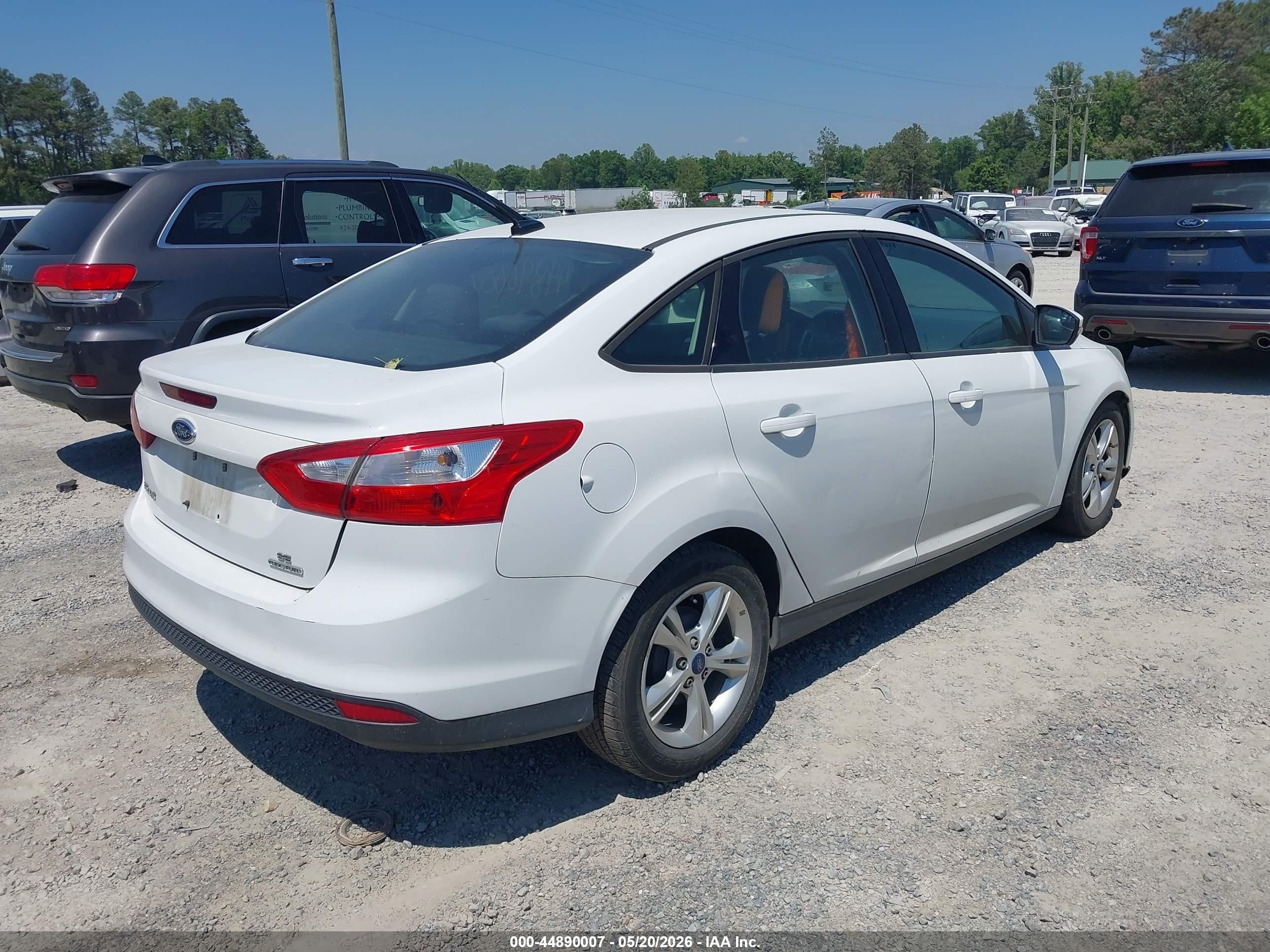 2013 Ford Focus Se White vin: 1FADP3F27DL152956