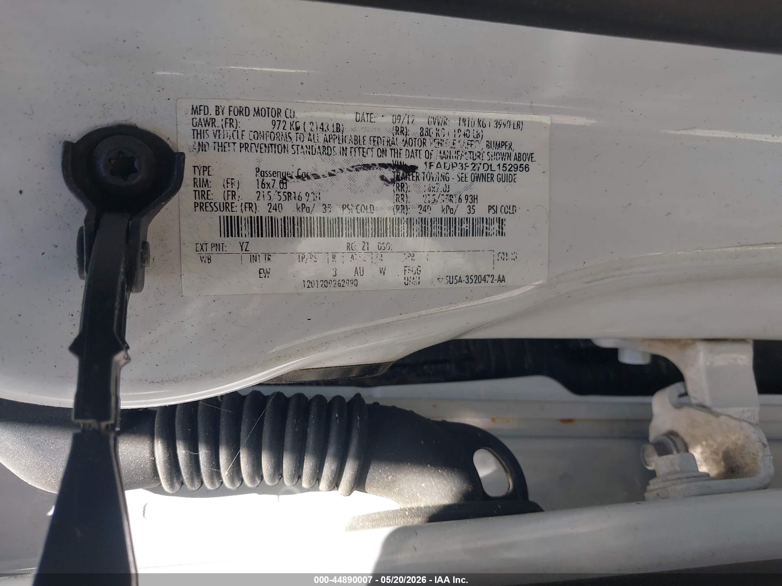 2013 Ford Focus Se White vin: 1FADP3F27DL152956