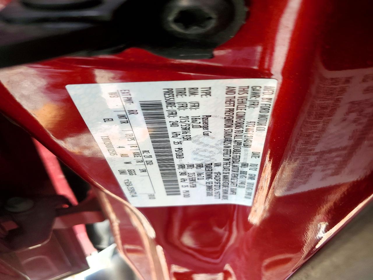 2013 Ford Focus Se Red vin: 1FADP3F27DL167277