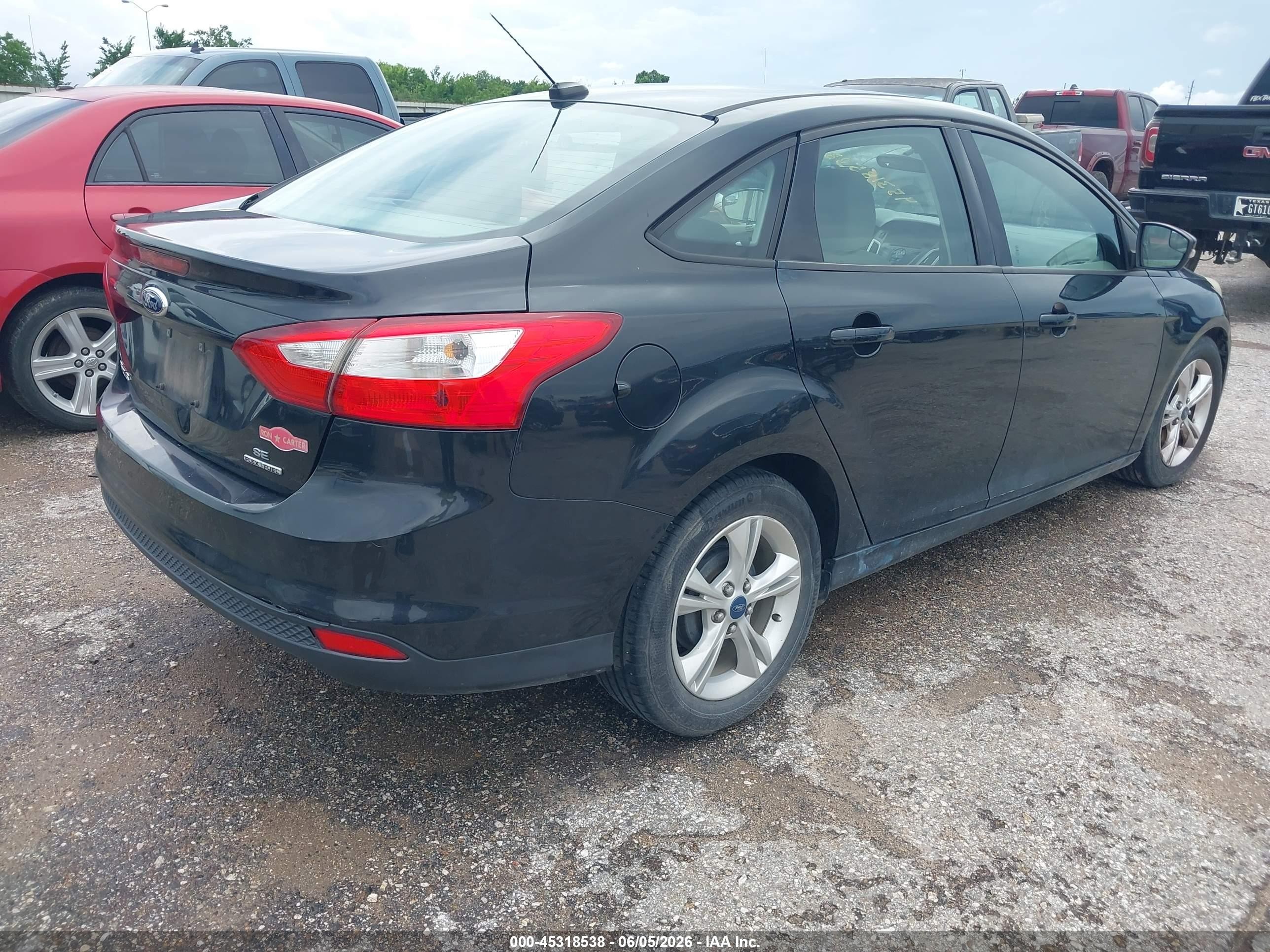 2013 Ford Focus Se Черный vin: 1FADP3F27DL169708