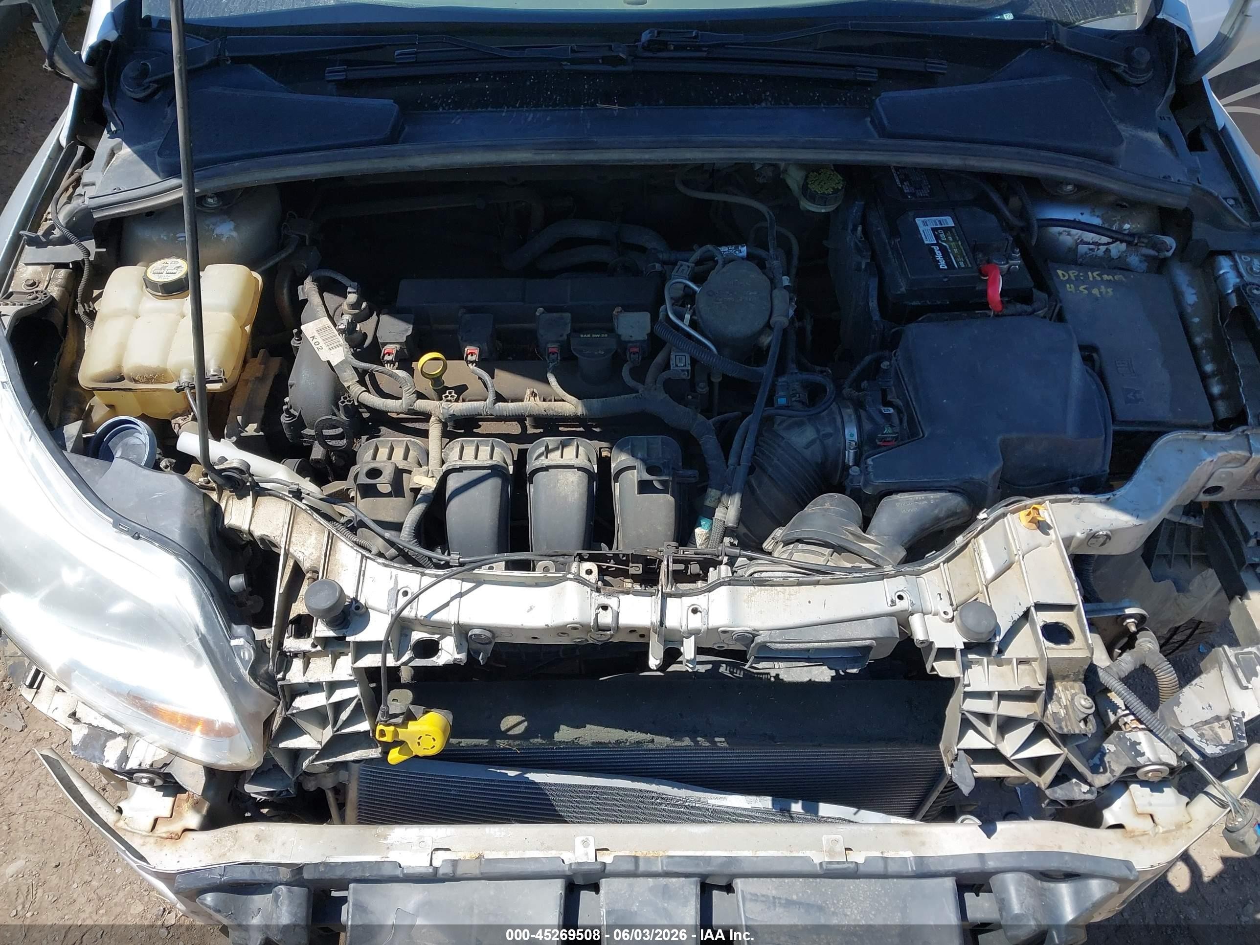2013 Ford Focus Se Silver vin: 1FADP3F27DL175945