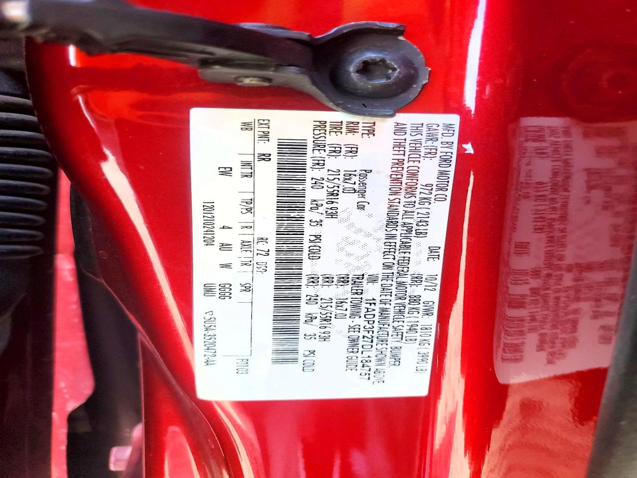 2013 Ford Focus Se Red vin: 1FADP3F27DL184757
