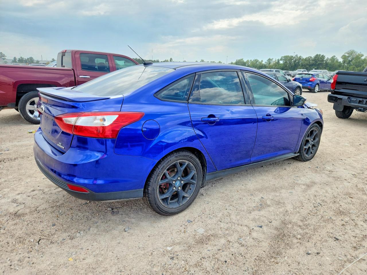 2013 Ford Focus Se Blue vin: 1FADP3F27DL187402