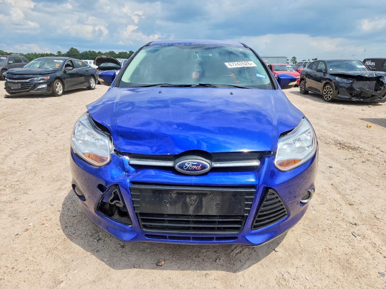 2013 Ford Focus Se Blue vin: 1FADP3F27DL187402