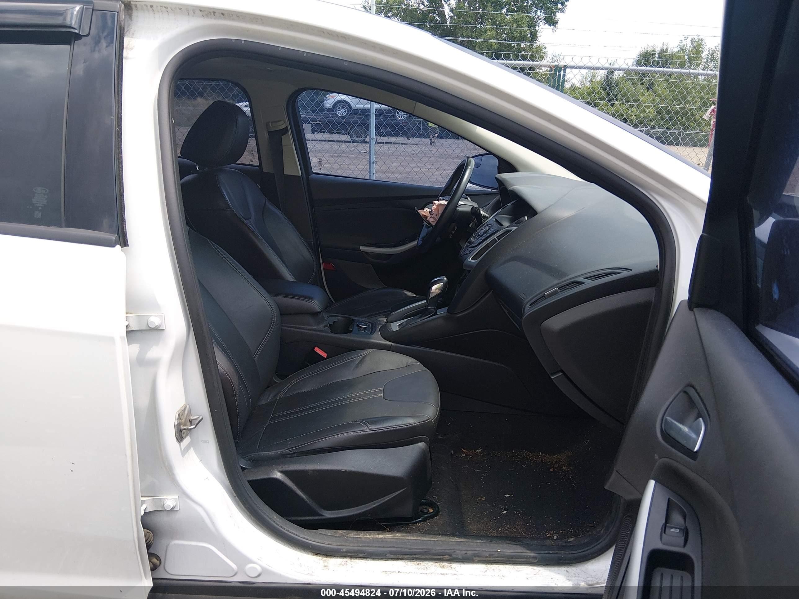 2013 Ford Focus Se White vin: 1FADP3F27DL194642