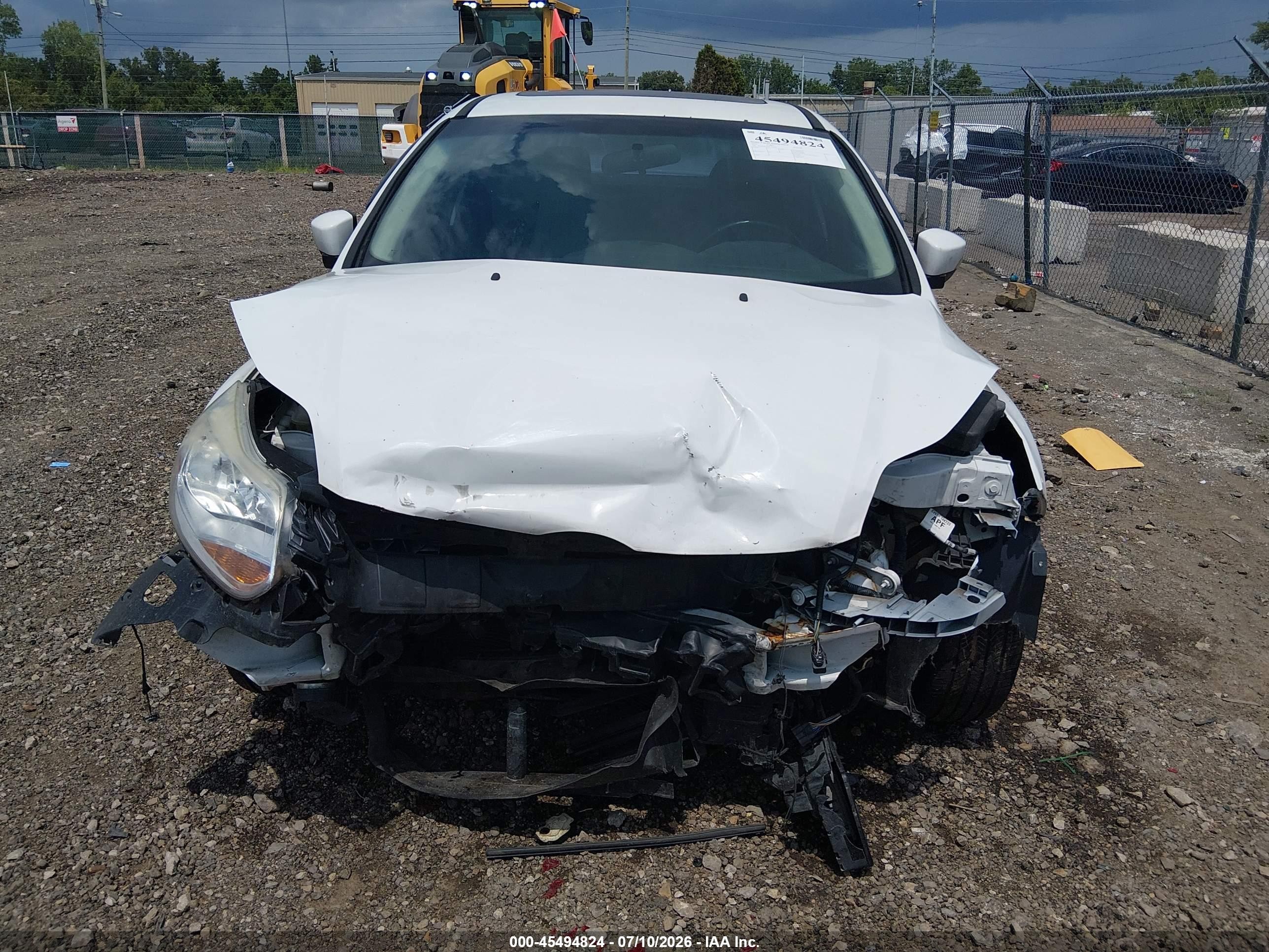 2013 Ford Focus Se White vin: 1FADP3F27DL194642