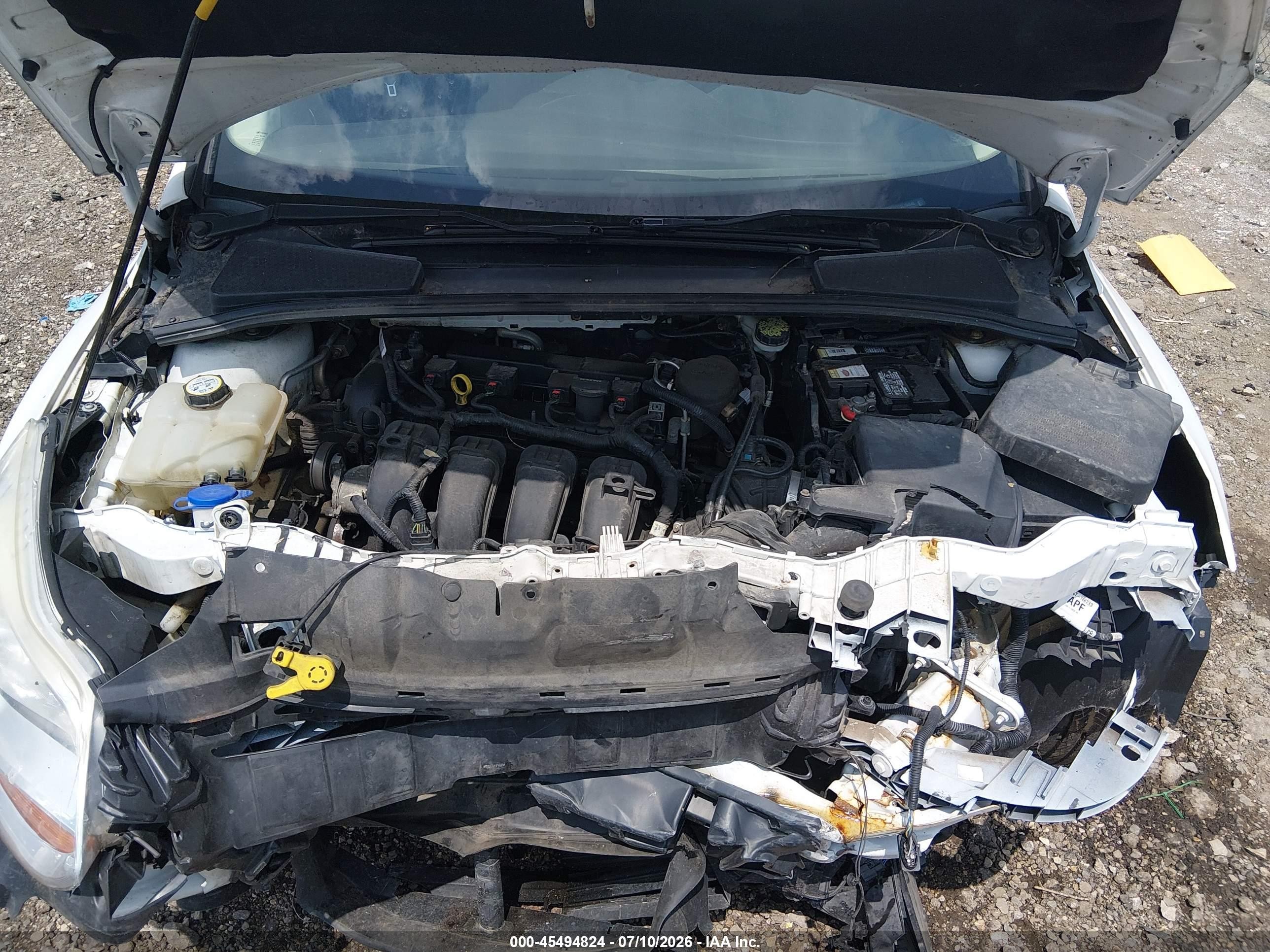 2013 Ford Focus Se White vin: 1FADP3F27DL194642